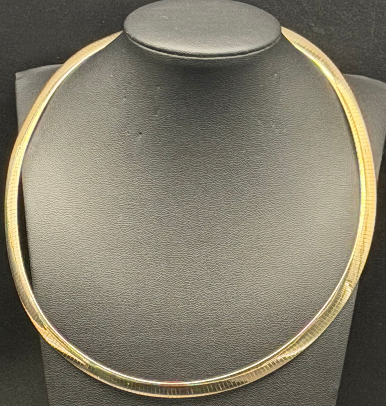 Vintage Italy 14/20 Gold Filled Omega Collar Necklace 20g (1 of 8)