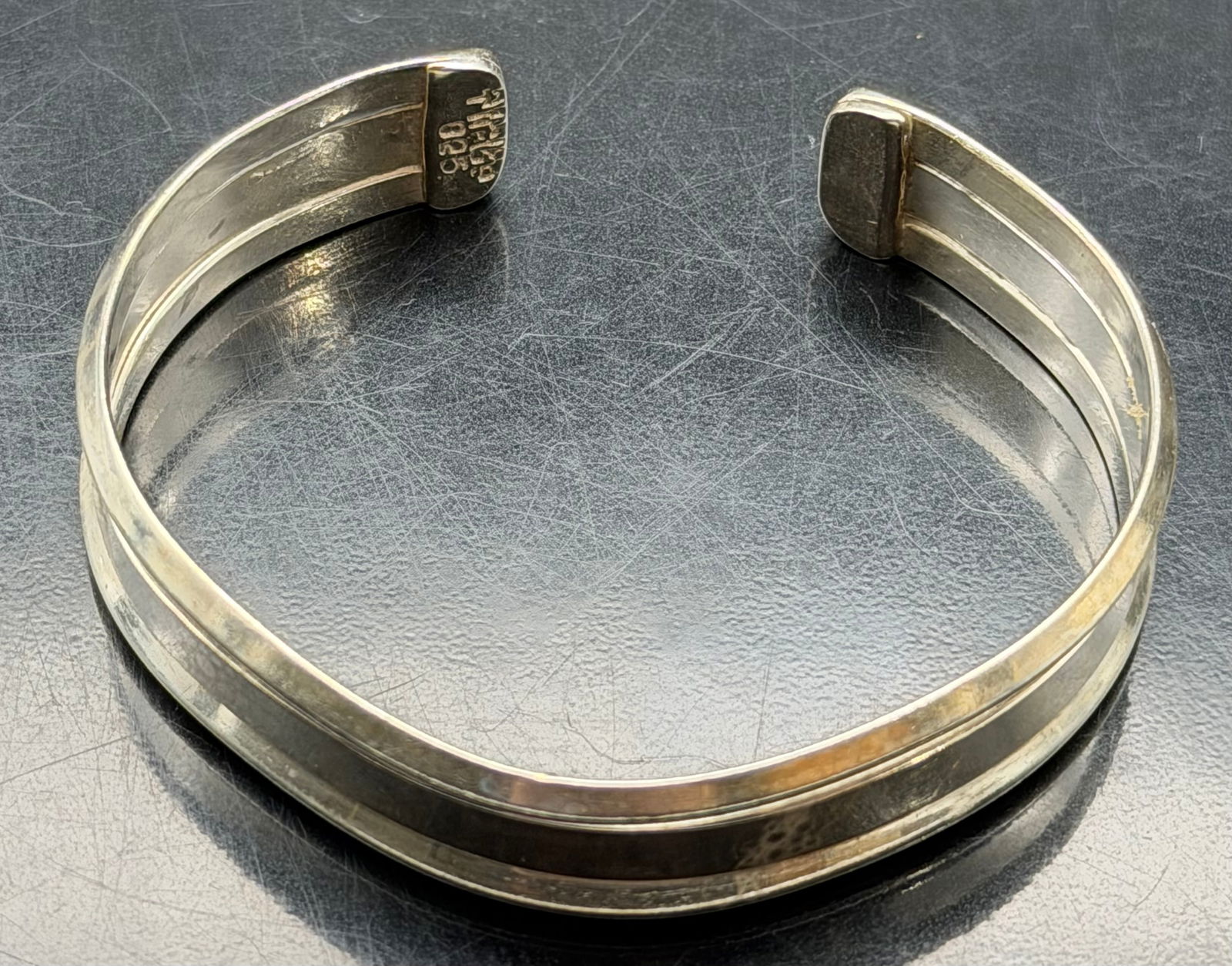 Thailand 925 Sterling Silver Cuff Bracelet 21g (1 of 6)