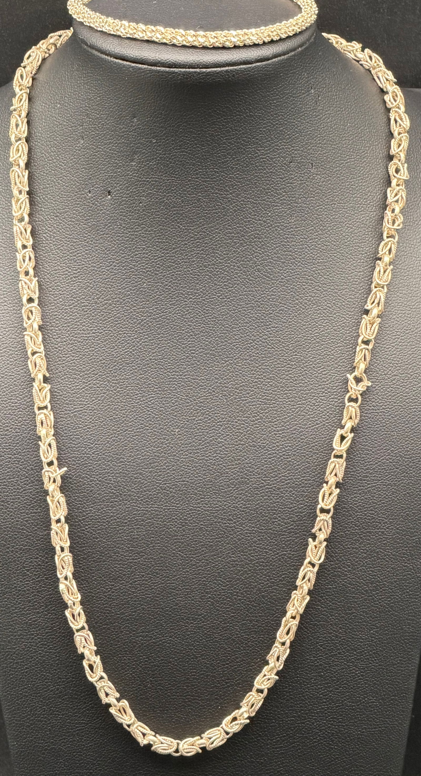 Sterling Silver 925 Cross Necklace & Ring Set 23g (1 of 10)