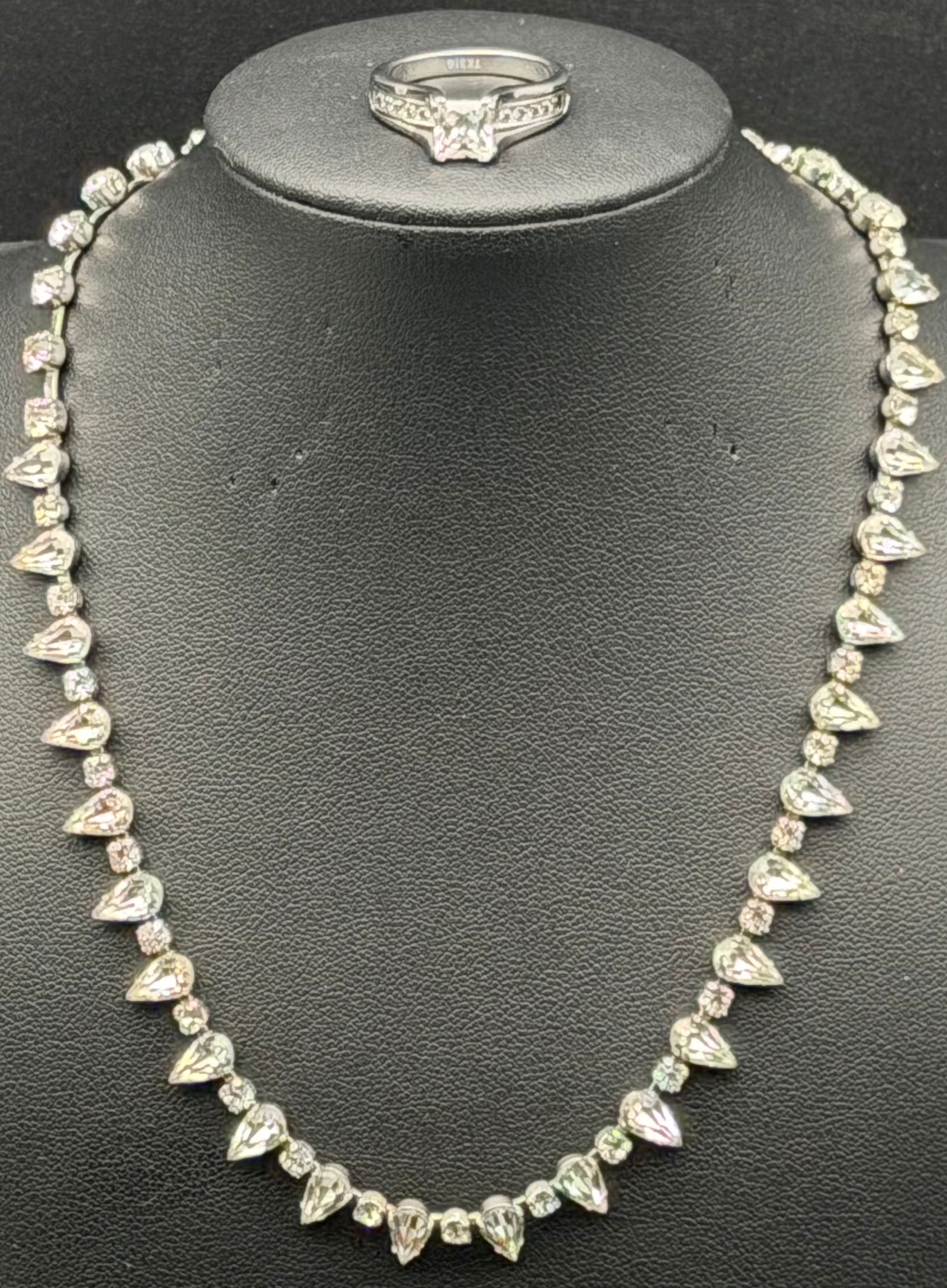 ENICHEL 925 Sterling Silver CZ Heart Link Necklace & Bracelet Set TK316 – 19g (1 of 11)