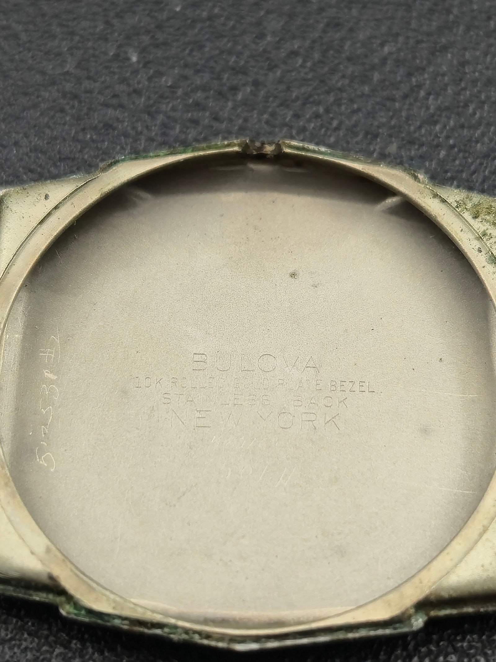 1948 Bulova Rectangular Wristwatch 10K RGP Sub Seconds Untested - 8