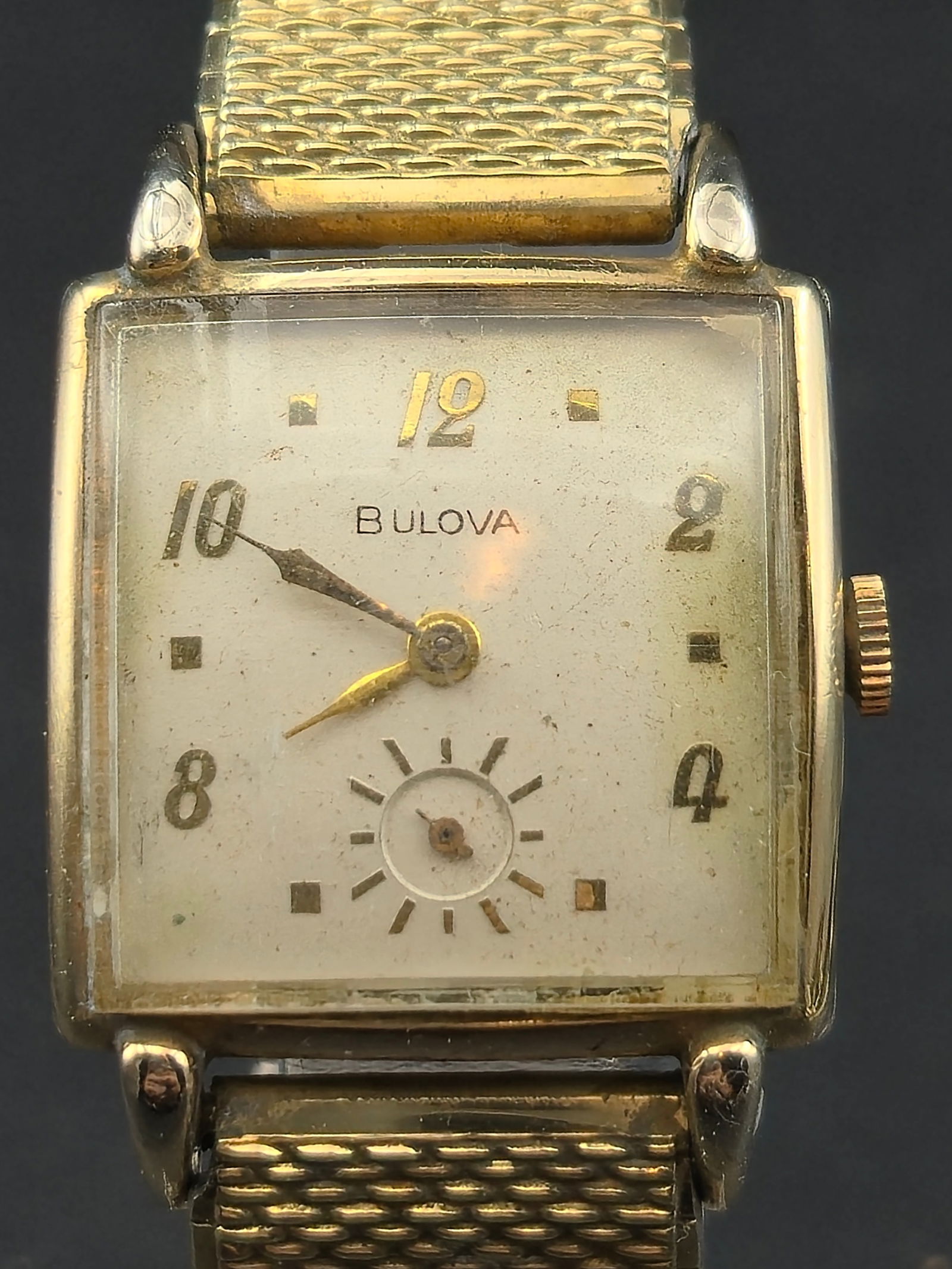 1951 Bulova L1 Rectangular Watch 10K RGP Bezel Stainless Back Manual Run (1 of 11)