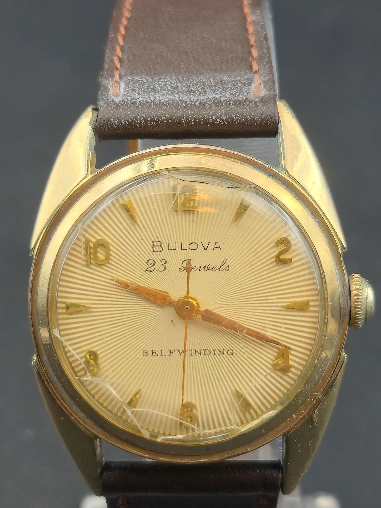 Bulova 1958 Automatic Wristwatch 23J Cal 10BPAC 10K RGP Bezel 31mm (1 of 10)