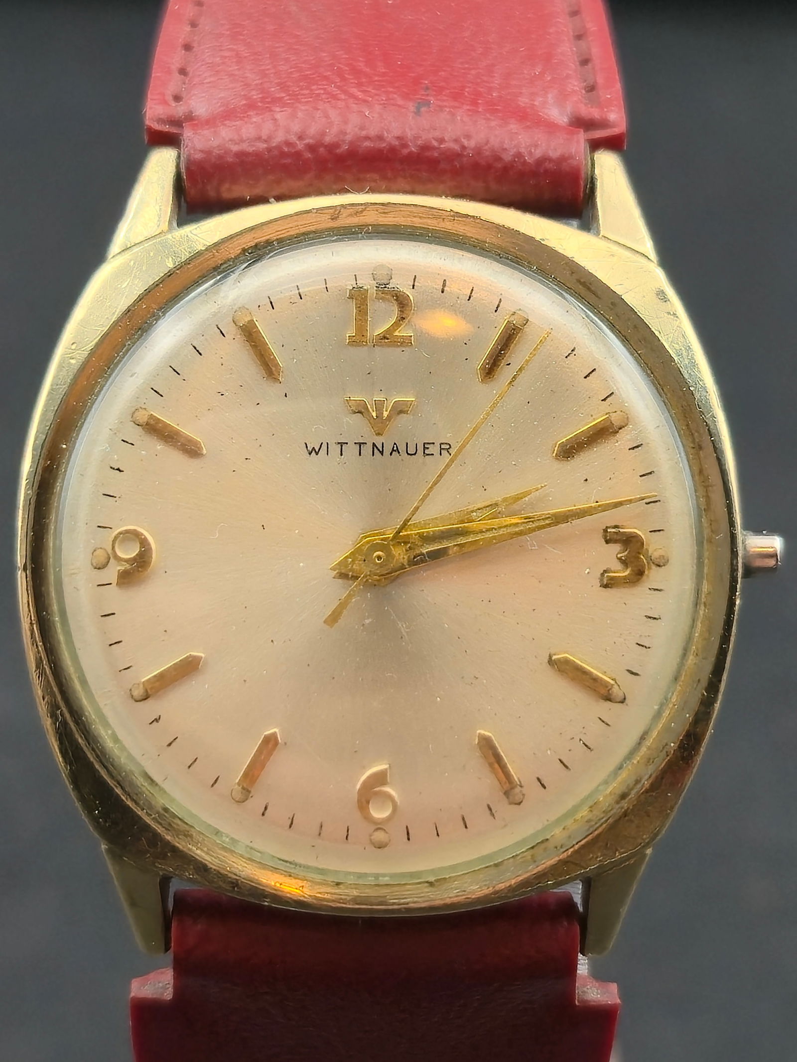 1960s Wittnauer 10K Gold Filled Bezel 17J 30mm Ref 2597-11WSG (1 of 11)