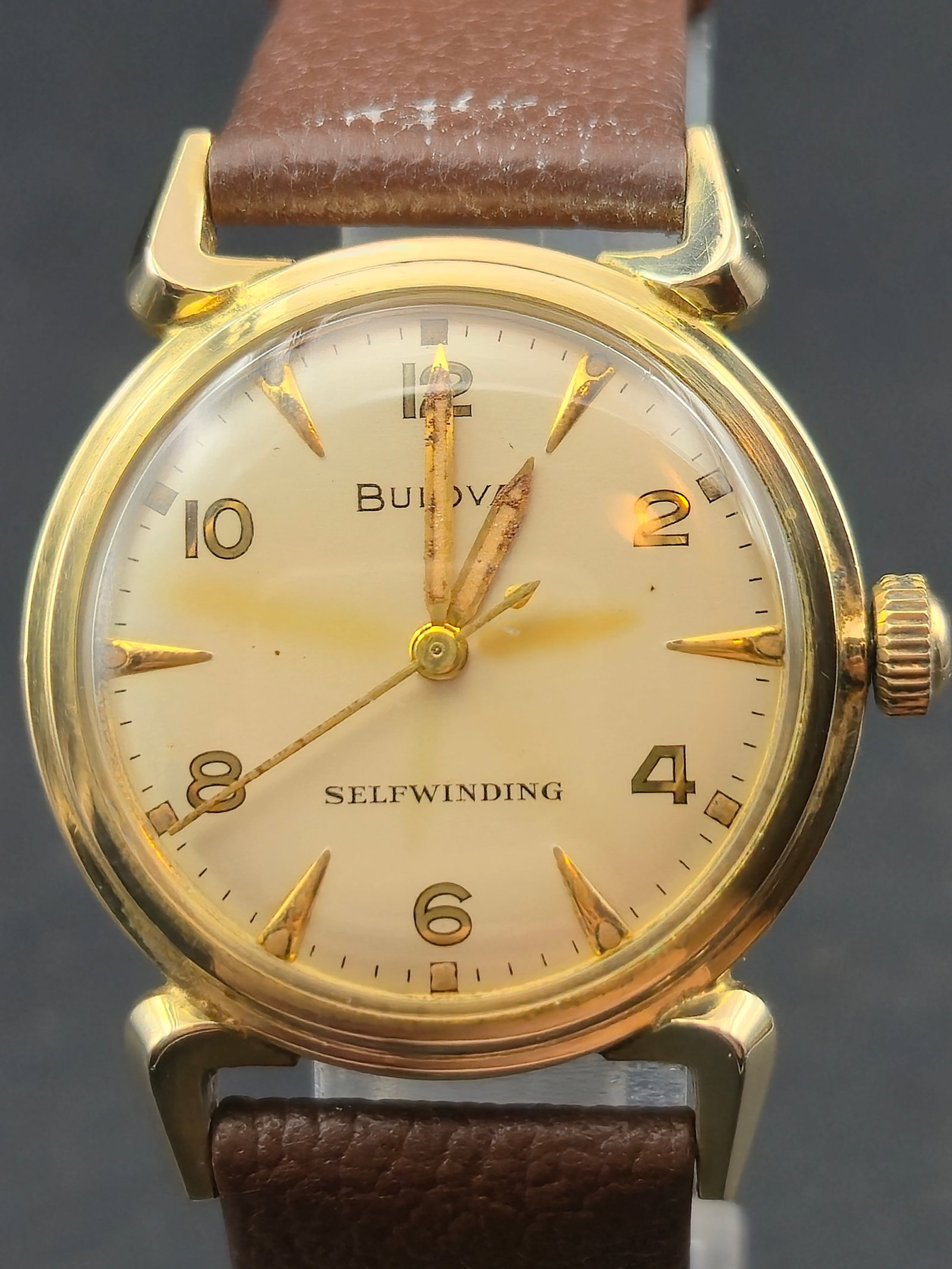1955 Bulova L5 Self Winding 10CSC 17J 31mm 10K Gold Filled Running (1 of 9)