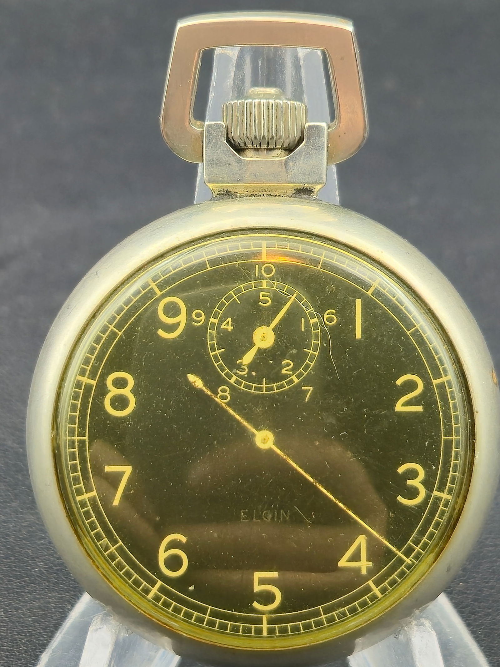1944 Elgin Type A-8 Military Stopwatch 15J 42661905 WWII USAAF (1 of 9)