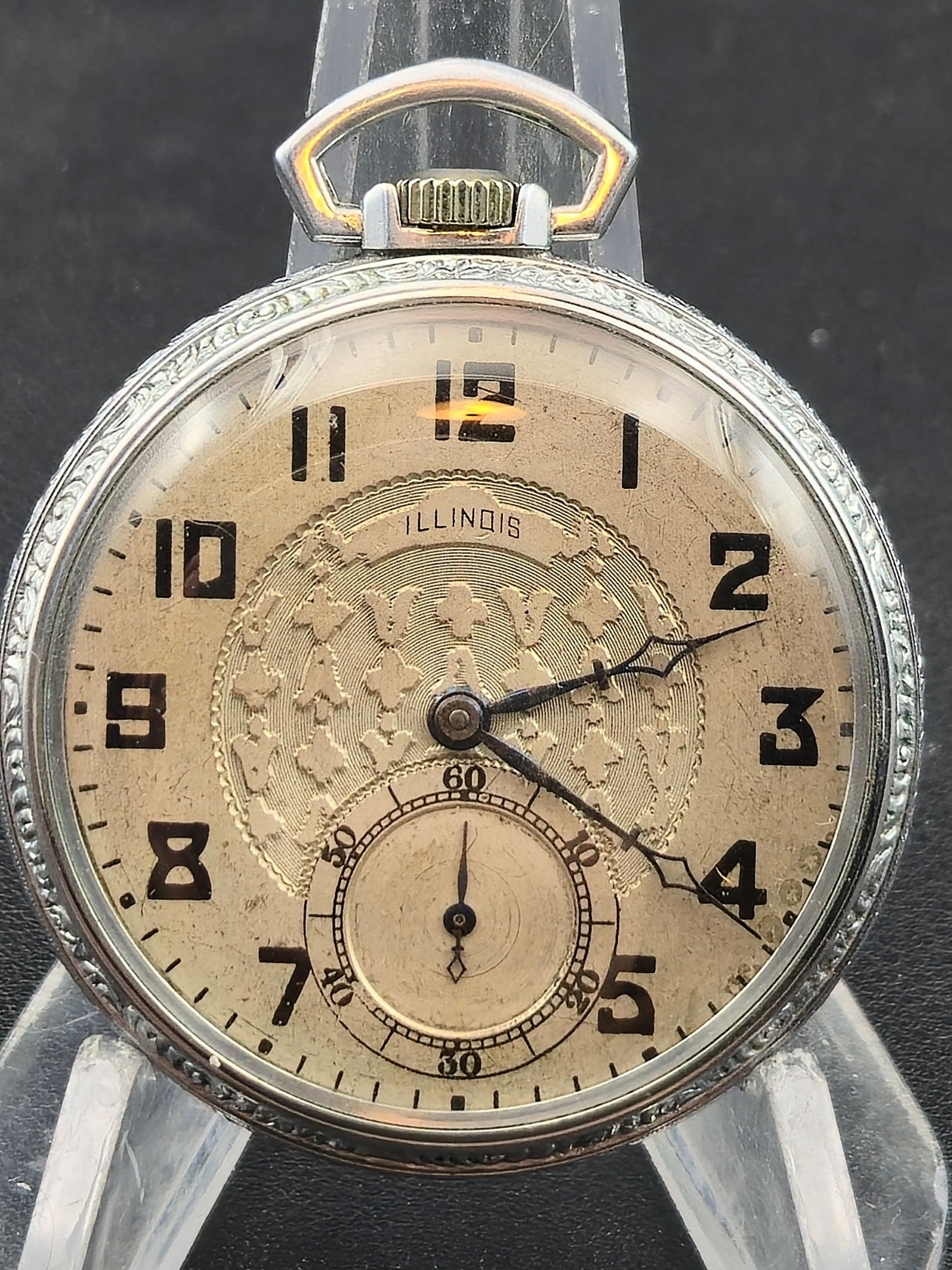 1925 Illinois Grade 405 Model 3 12s 17J Keystone Base Metal Running (1 of 10)