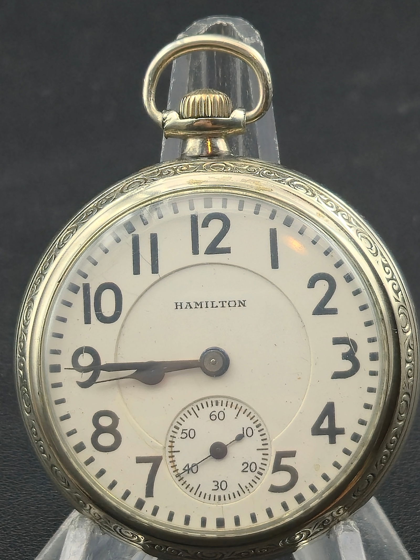 1923 Hamilton Grade 992 Model 2 16s 21J Railroad Lever Set Openface Running (1 of 8)