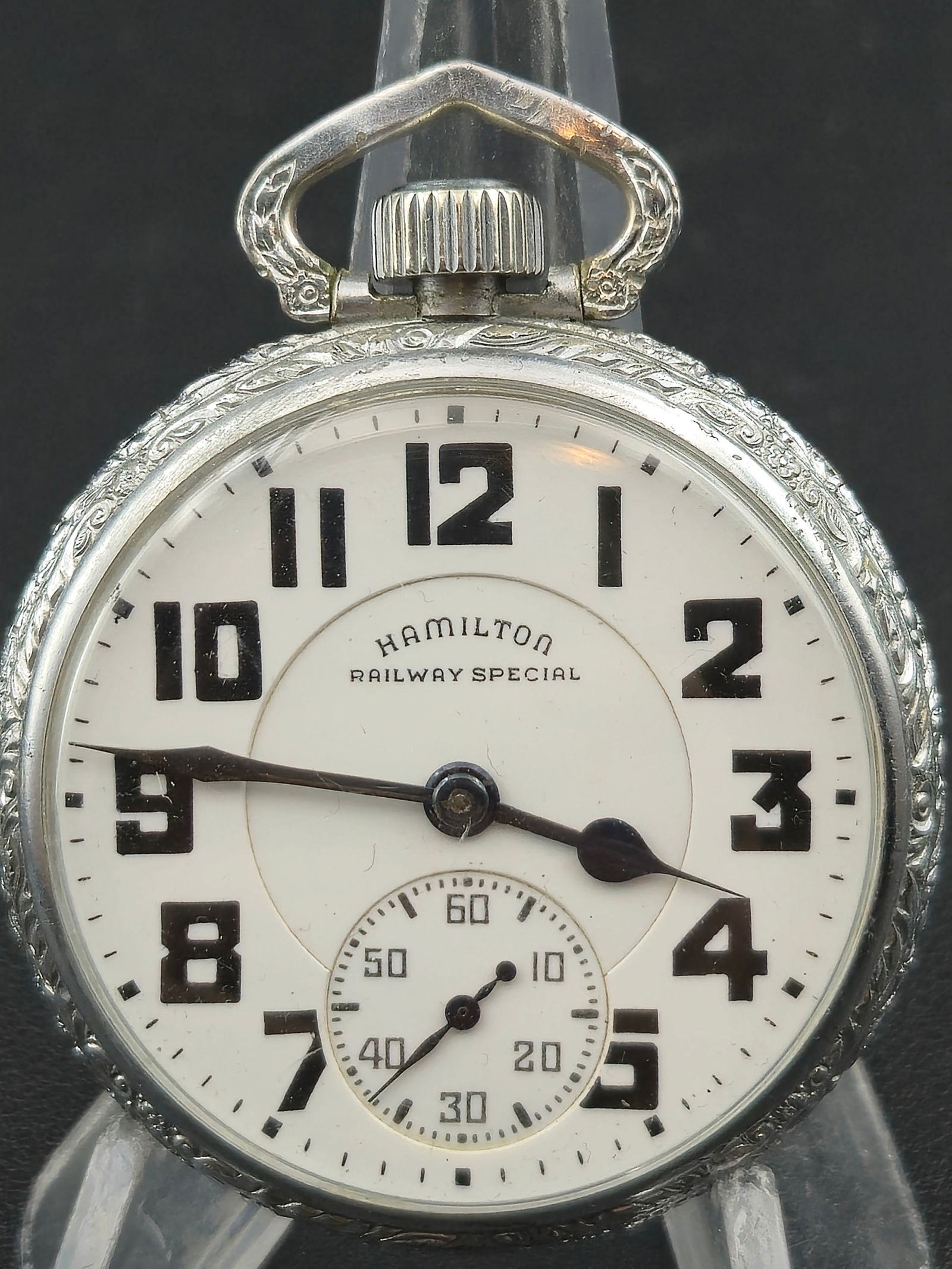 1942 Hamilton 992B Model 5 16s 21J Railway Special Keystone Base Metal Running (1 of 7)