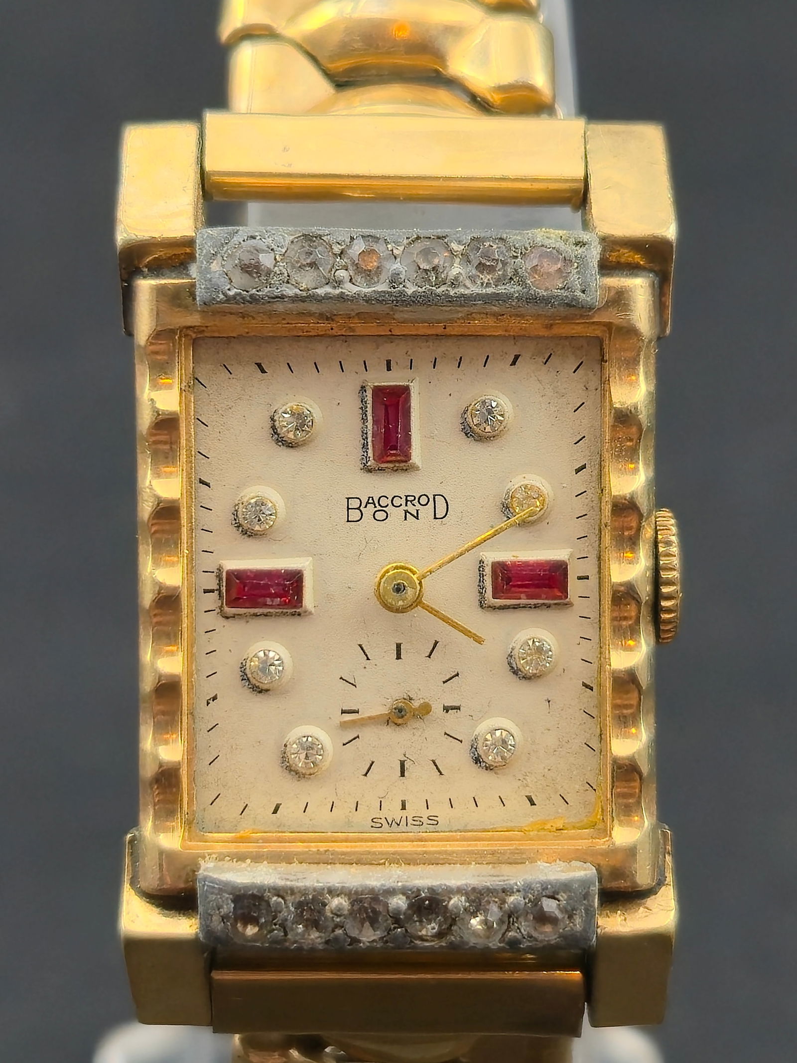 Vintage Accro Bond 17J Swiss Ladies Watch Gold Tone 21mm (1 of 12)