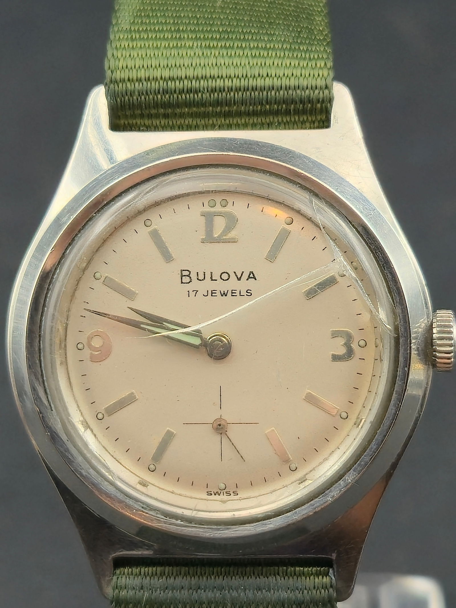 1962 Bulova 11AF 17J Swiss 34mm Stainless Steel Small Seconds Running (1 of 10)