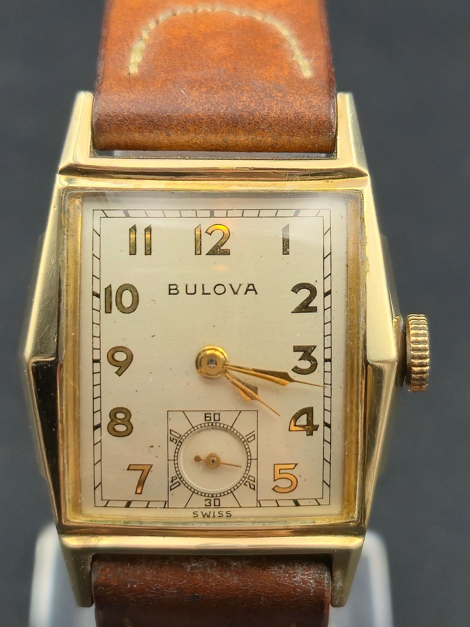 1948 Bulova 10BC 10K RGP Stainless Back Sub Seconds 23mm Running (1 of 9)