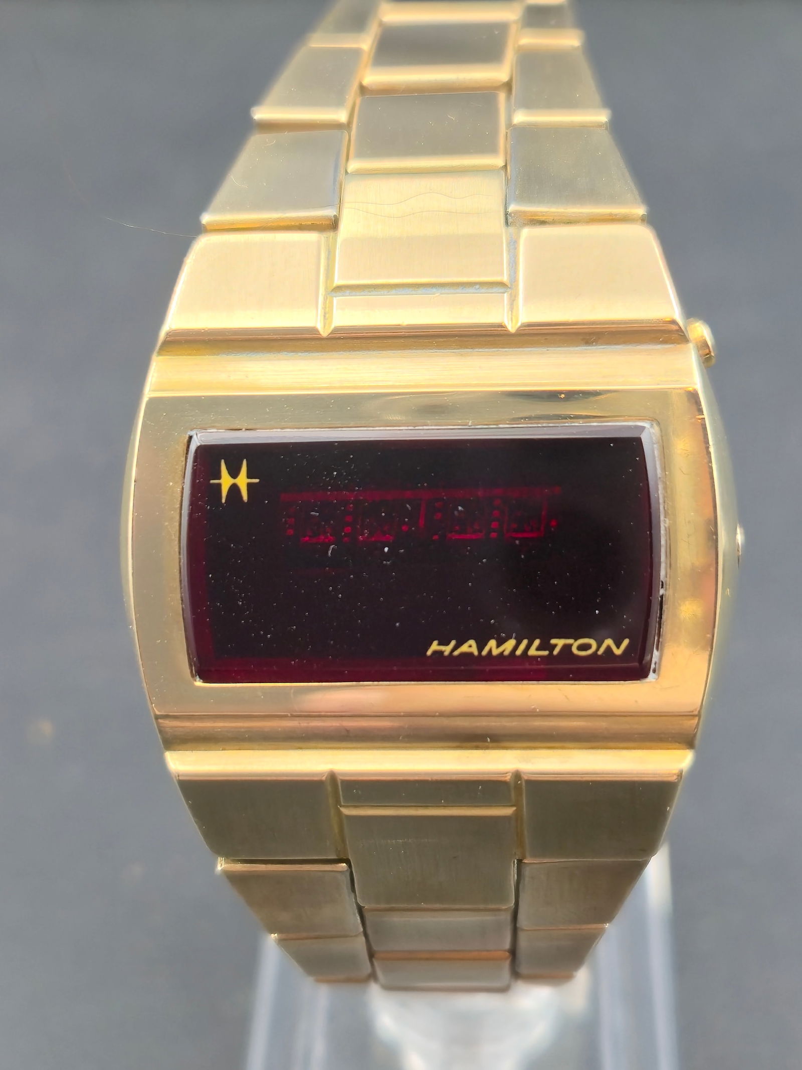 1970s Hamilton LED Digital Ref 906575 35mm 10K Gold Filled Bezel 10K RGP Bracelet Near Mint (1 of 13)