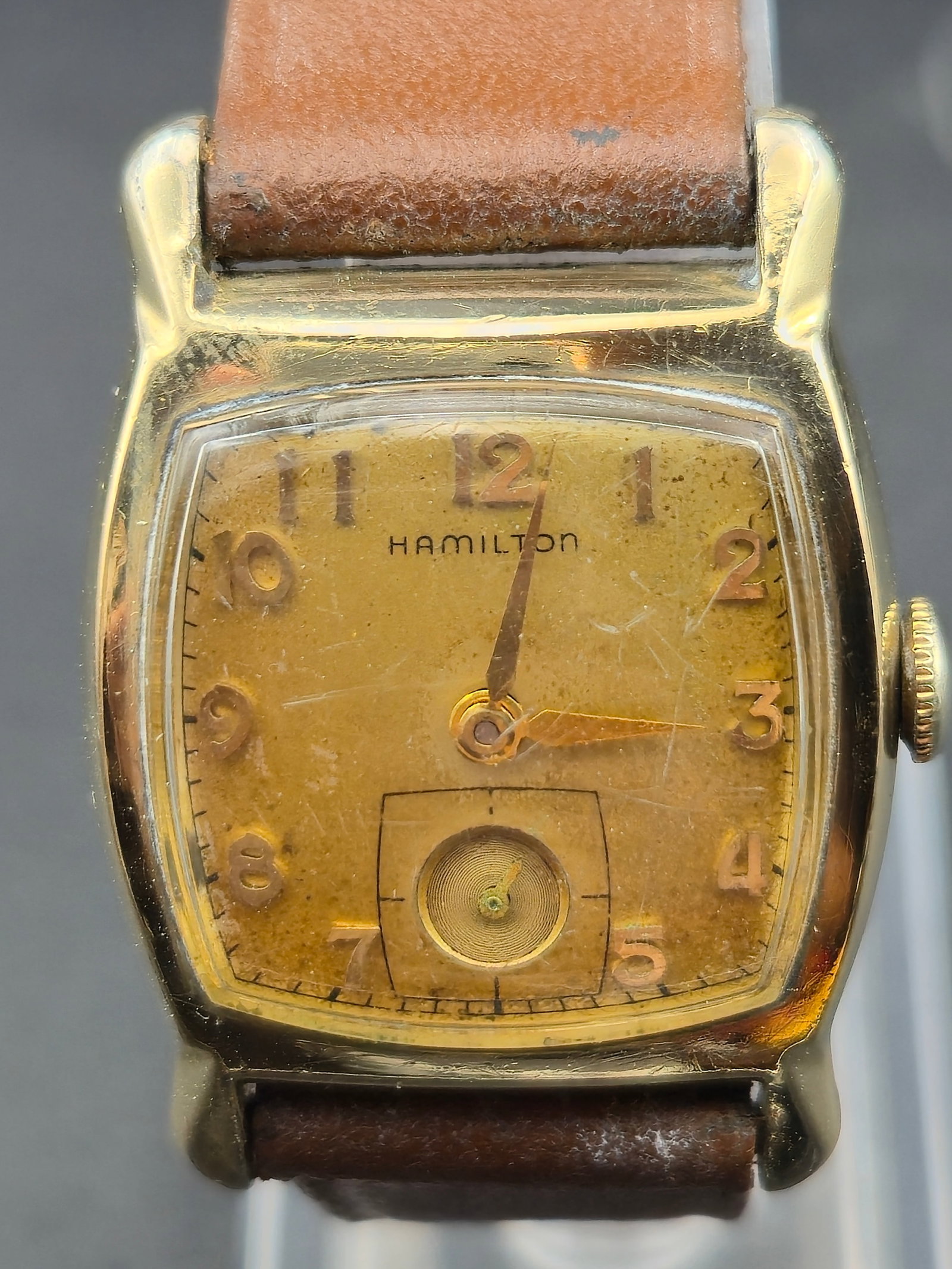 1954 Hamilton Lamar 747 17J 10K Gold Filled 33mm Running (1 of 10)