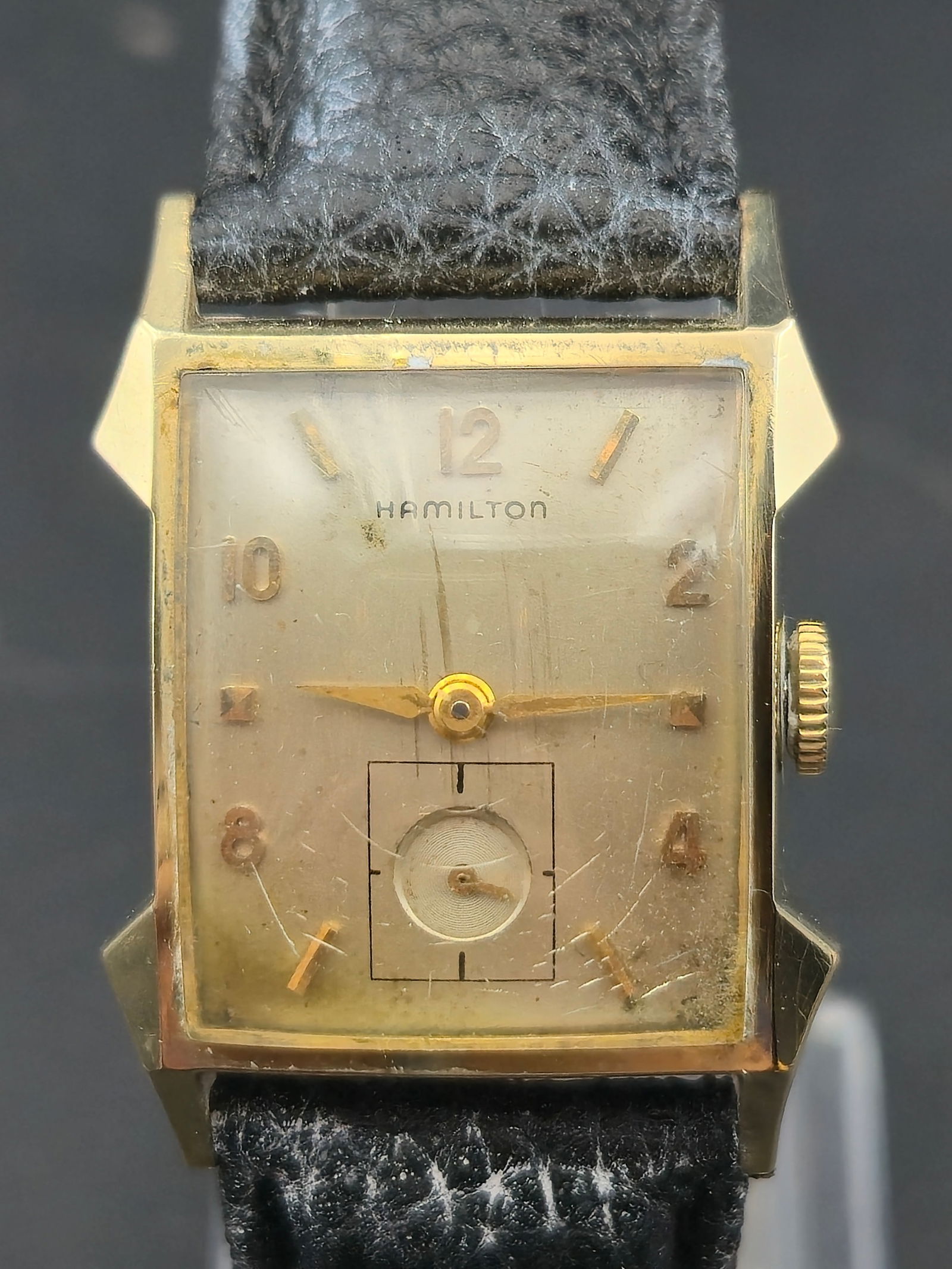 1942 Hamilton Morton Cal 770 22 Jewel 10K Gold Filled 23mm Engraved Case Running Sub Seconds (1 of 10)