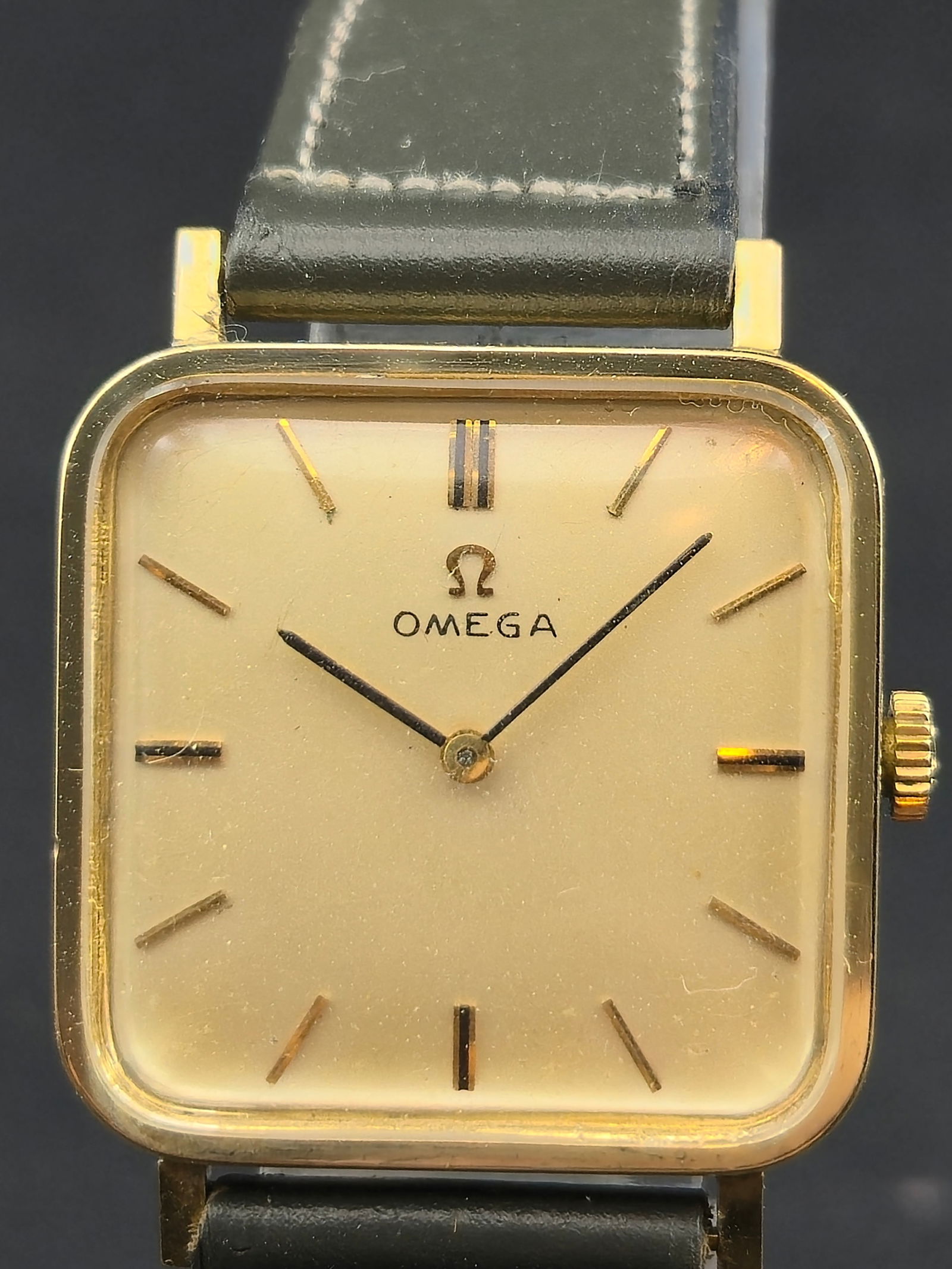 1964 Omega 14K Gold Filled Cal 620 Rectangular Dress Watch 25mm Running (1 of 10)