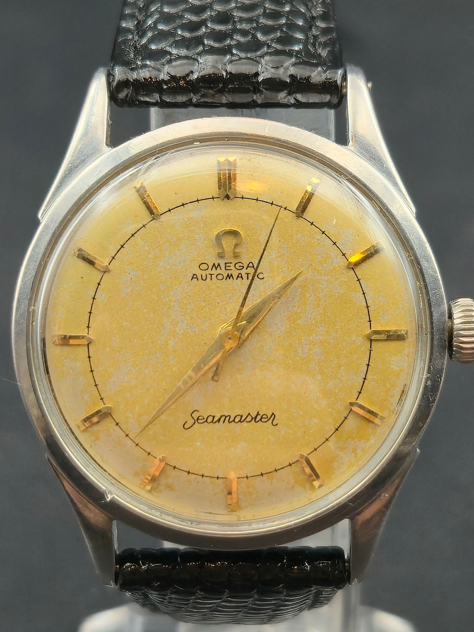 1950s Omega Seamaster Automatic Cal 354 Bumper 17J 33mm Stainless Steel Recently Serviced Running (1 of 10)