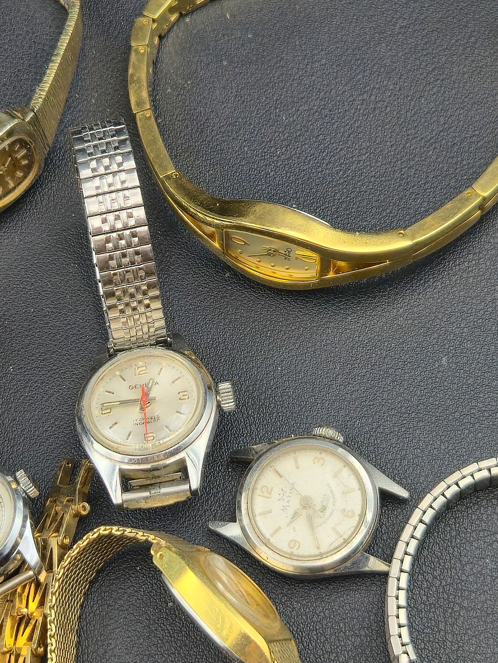 Armitron Diamond Geneva Mathey Tissot Caravelle Ladies Watch Lot For Repair (1 of 4)