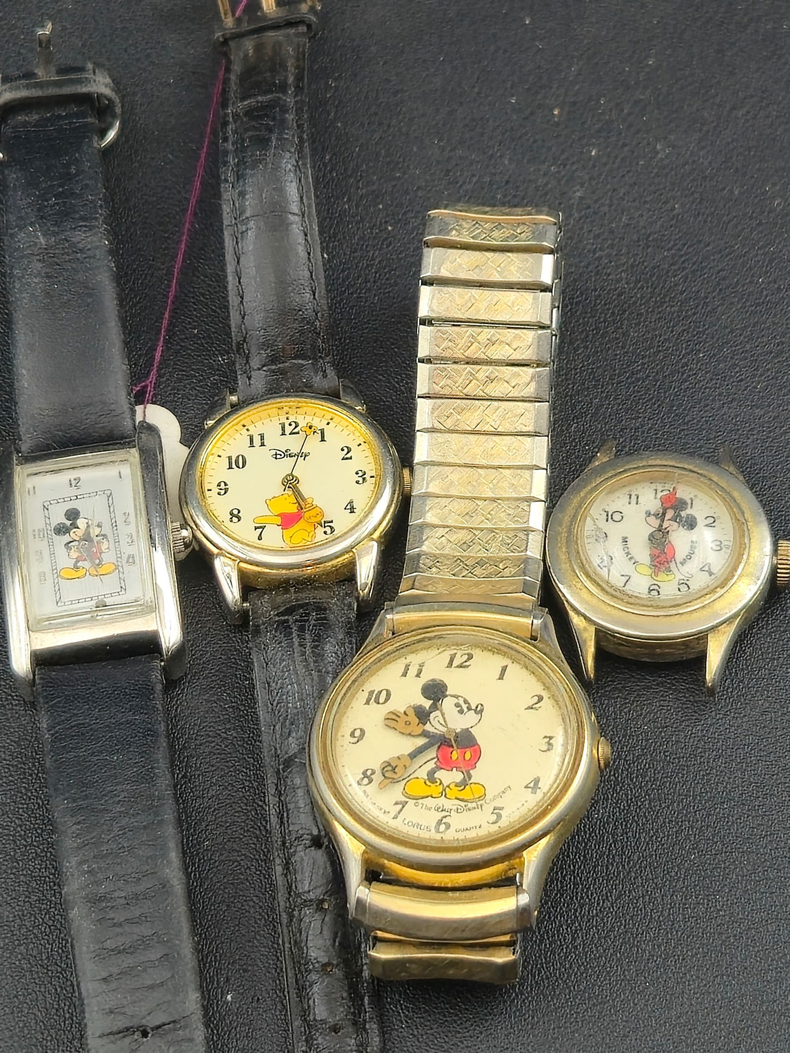 Lot of 4 Disney Mickey Mouse Quartz Watches Lorus Japan & Disney Store (1 of 7)