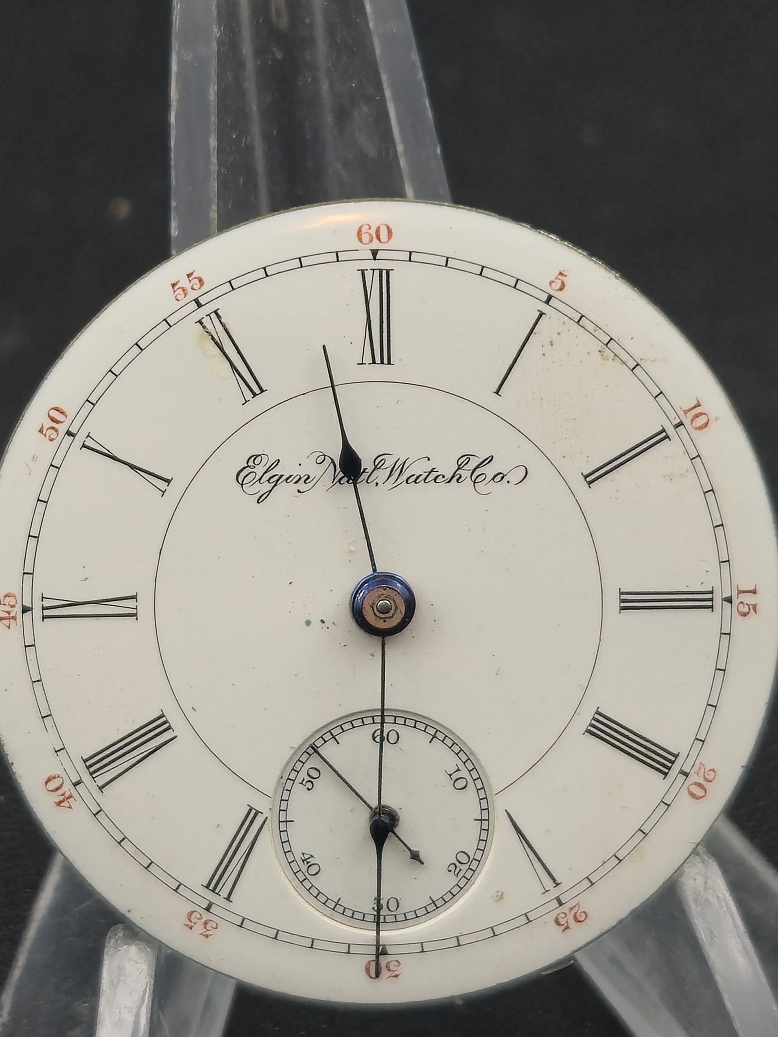 1896 Elgin G.M. Wheeler Grade 144 18s 17J Hunting Pocket Watch Running: 1896 Elgin “G.M. Wheeler” Grade 144 pocket watch.Manufacturer: Elgin National Watch Co., Elgin IllinoisMovement Serial: 6141820Estimated Production Year: 1896Size: 18sJewels: 17 jewelsPlate: F