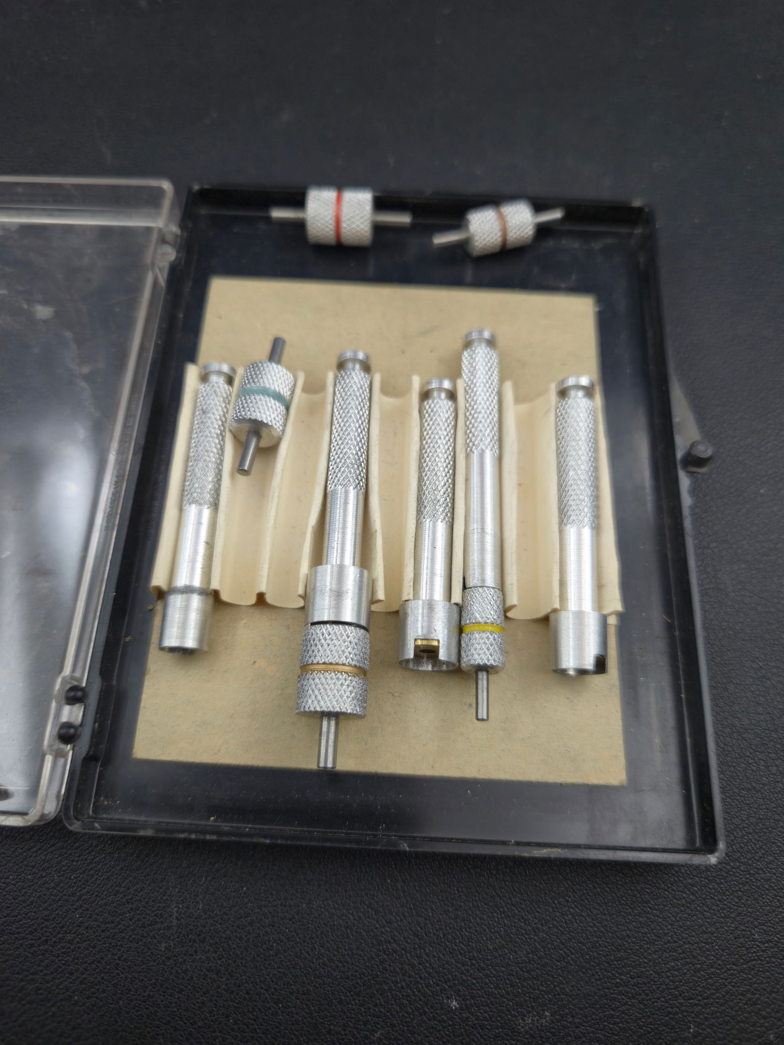 Vintage Watchmaker Hand Setting Tool Set Watch Repair Press Tools (1 of 5)