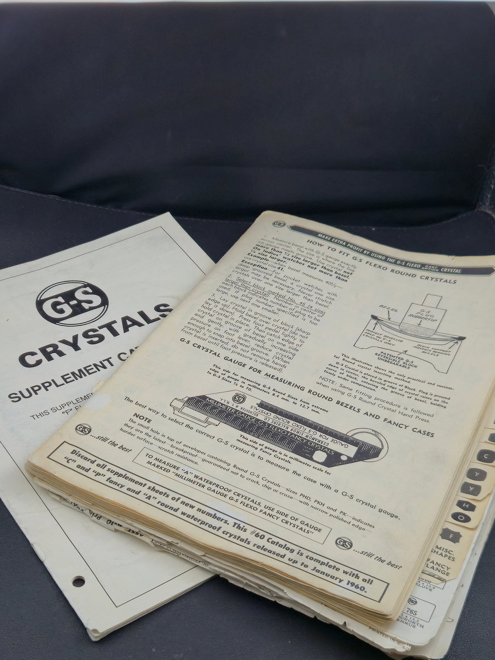 Original G-S Crystals Supplement Catalog #201 issued by Germanow-Simon Corporation, Rochester, New Y: Brand: G-S CrystalsCompany: Germanow-Simon CorporationCatalog Number: Supplement #201Approximate Year: Circa 1959–1960Printed: USAFormat: Softcover supplementCondition: Used, shop-worn, complete as 