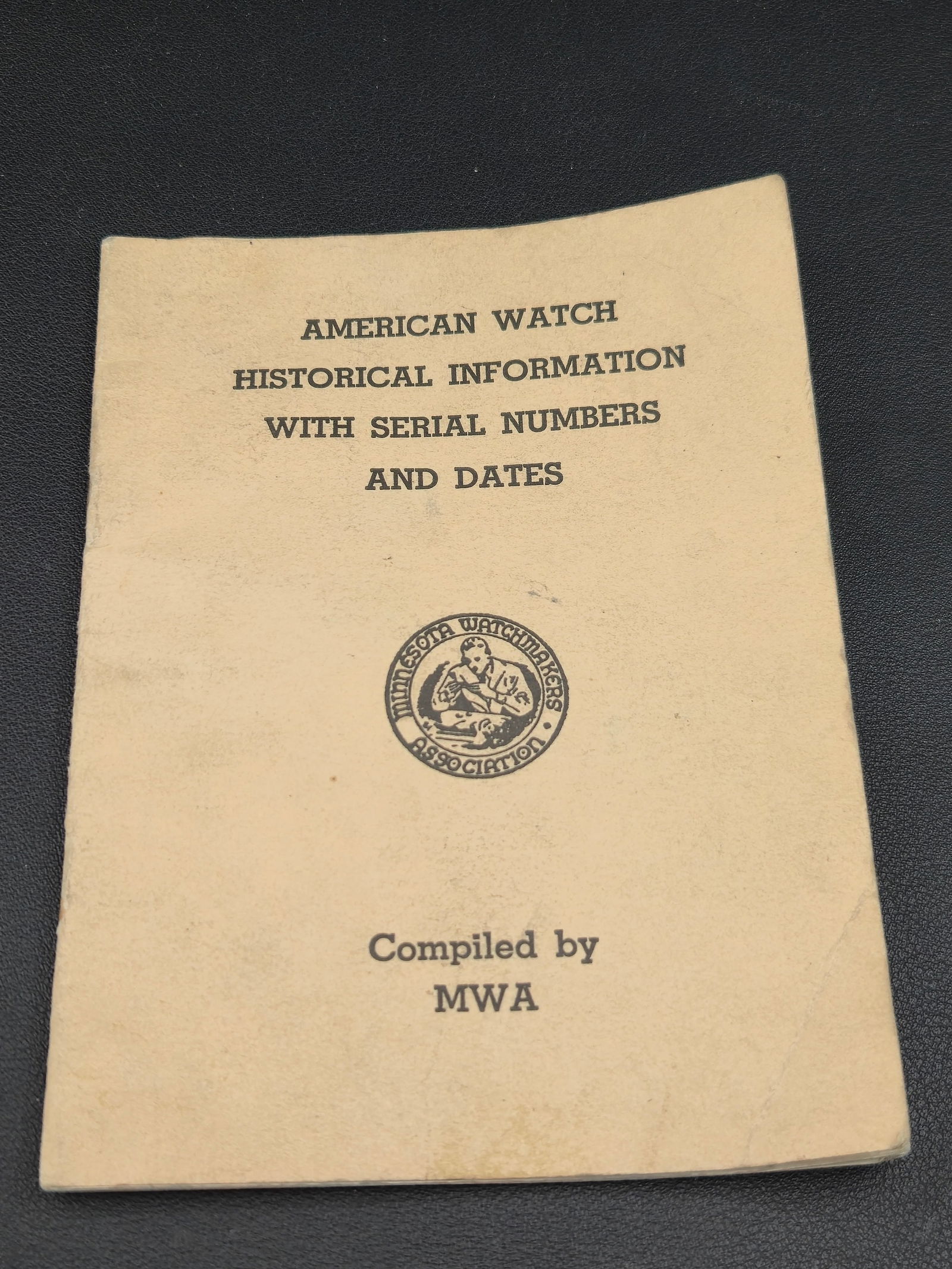 Vintage American Watch Historical Information w Serial Numbers MWA Booklet (1 of 4)