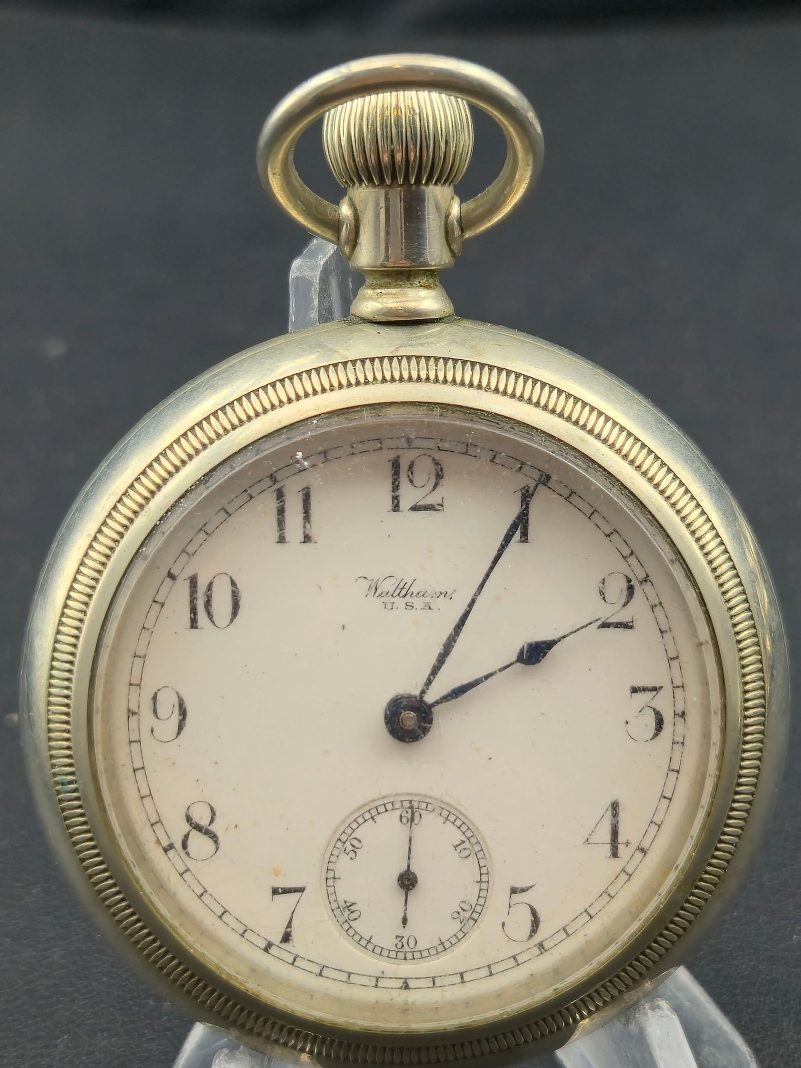 1917 Waltham No 820 Model 1883 18s 15J Openface Pocket Watch Silverode Case Running (1 of 7)