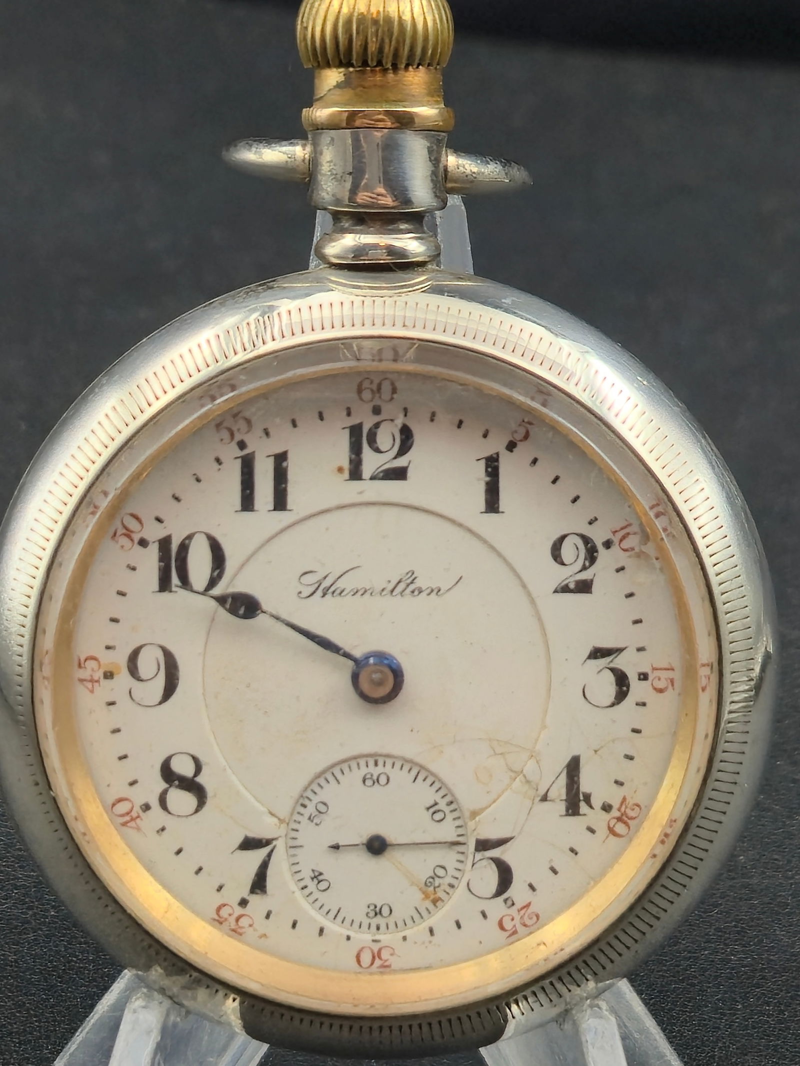 1907 Hamilton Grade 940 Model 1 18s 21J RR 5 Pos Silverode Case 542533 (1 of 8)