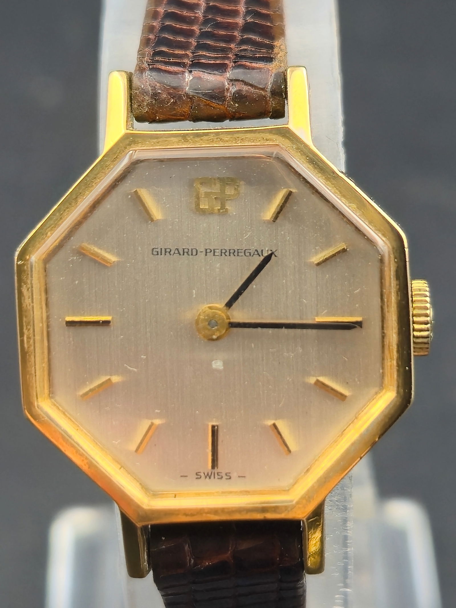 Girard Perregaux 20 Year Gold Filled Octagonal 22mm Swiss 17J Mechanical Watch 9684NA Running (1 of 12)