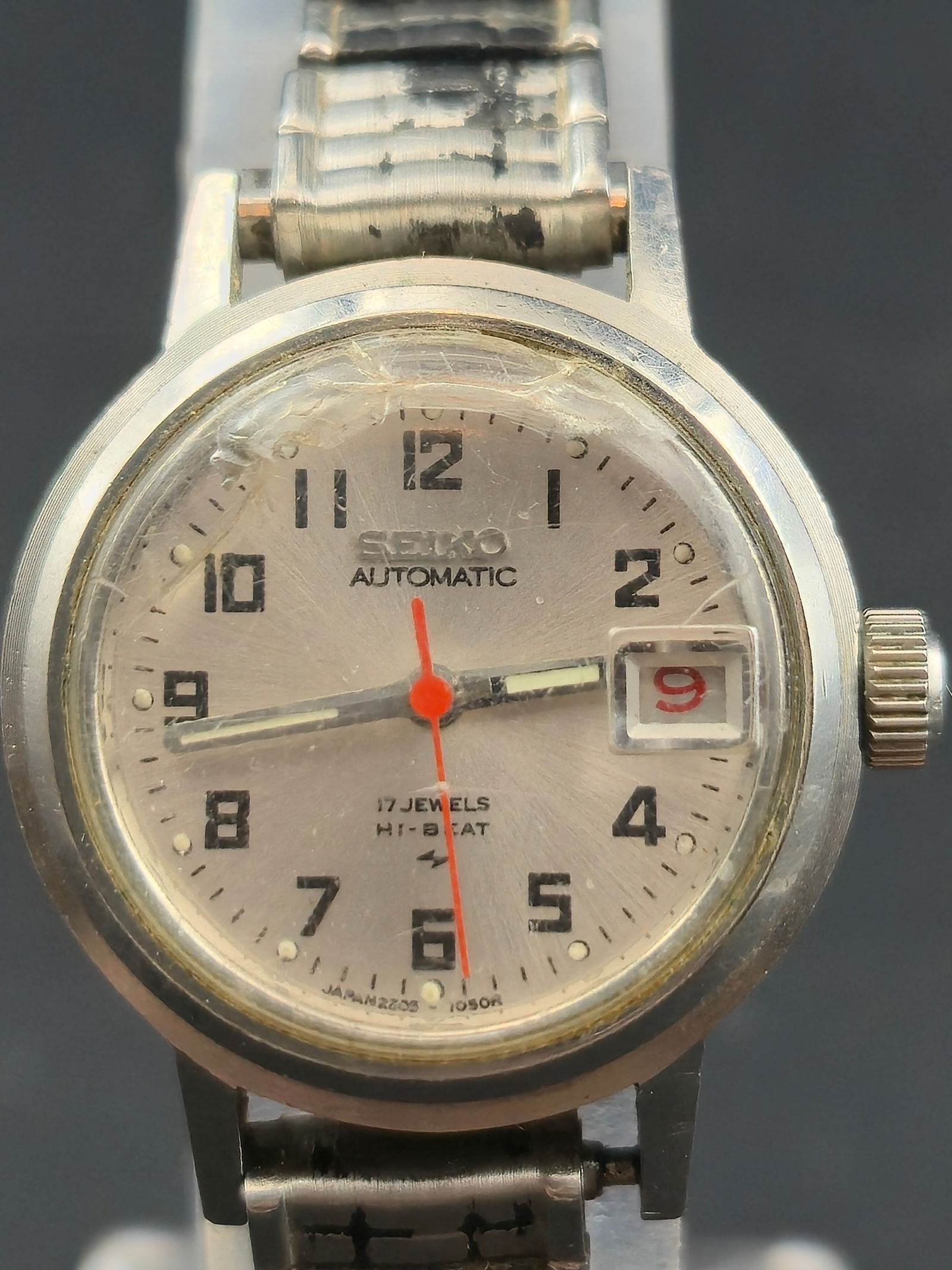 Seiko Automatic 17J Hi-Beat Date Watch 2205 Movement 23mm Untested (1 of 10)