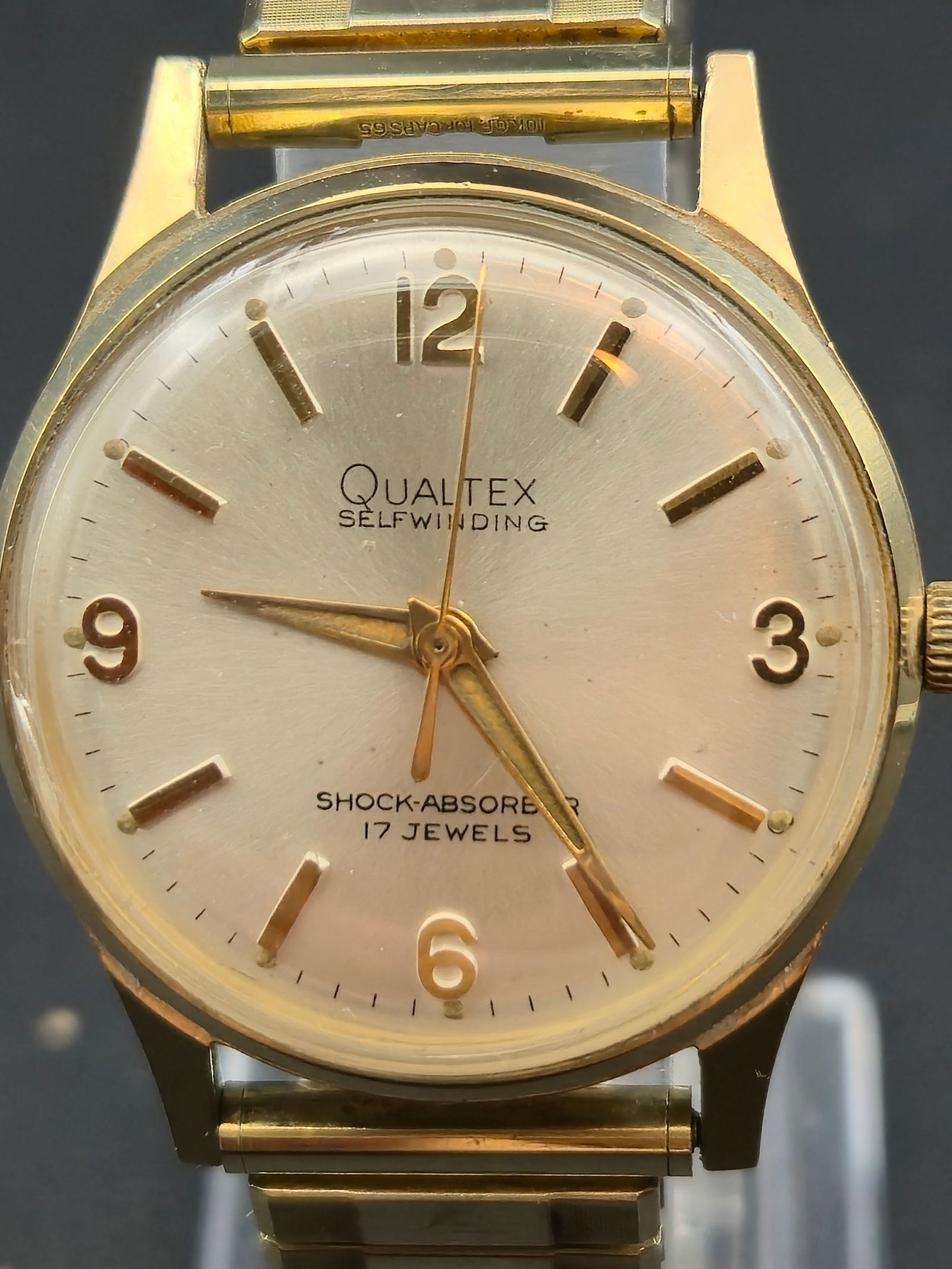 Vintage Qualtex Self-Winding 17J Automatic Watch Bulova Based Cal 12B188 33mm Running (1 of 12)