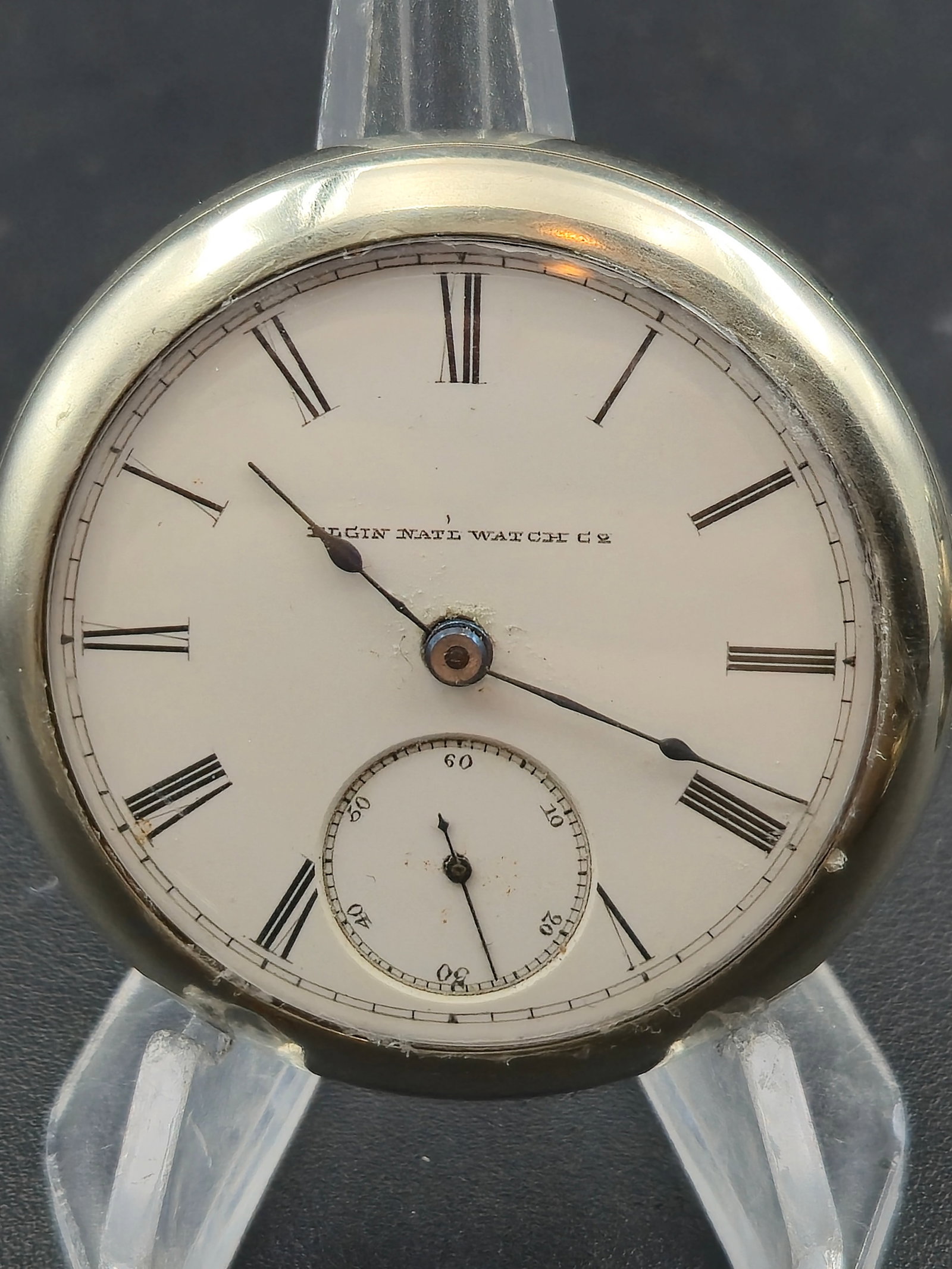 1882 Waltham A.T. & Co. Model 1877 18s 15J Pocket Watch Silverode Train Case Running (1 of 11)
