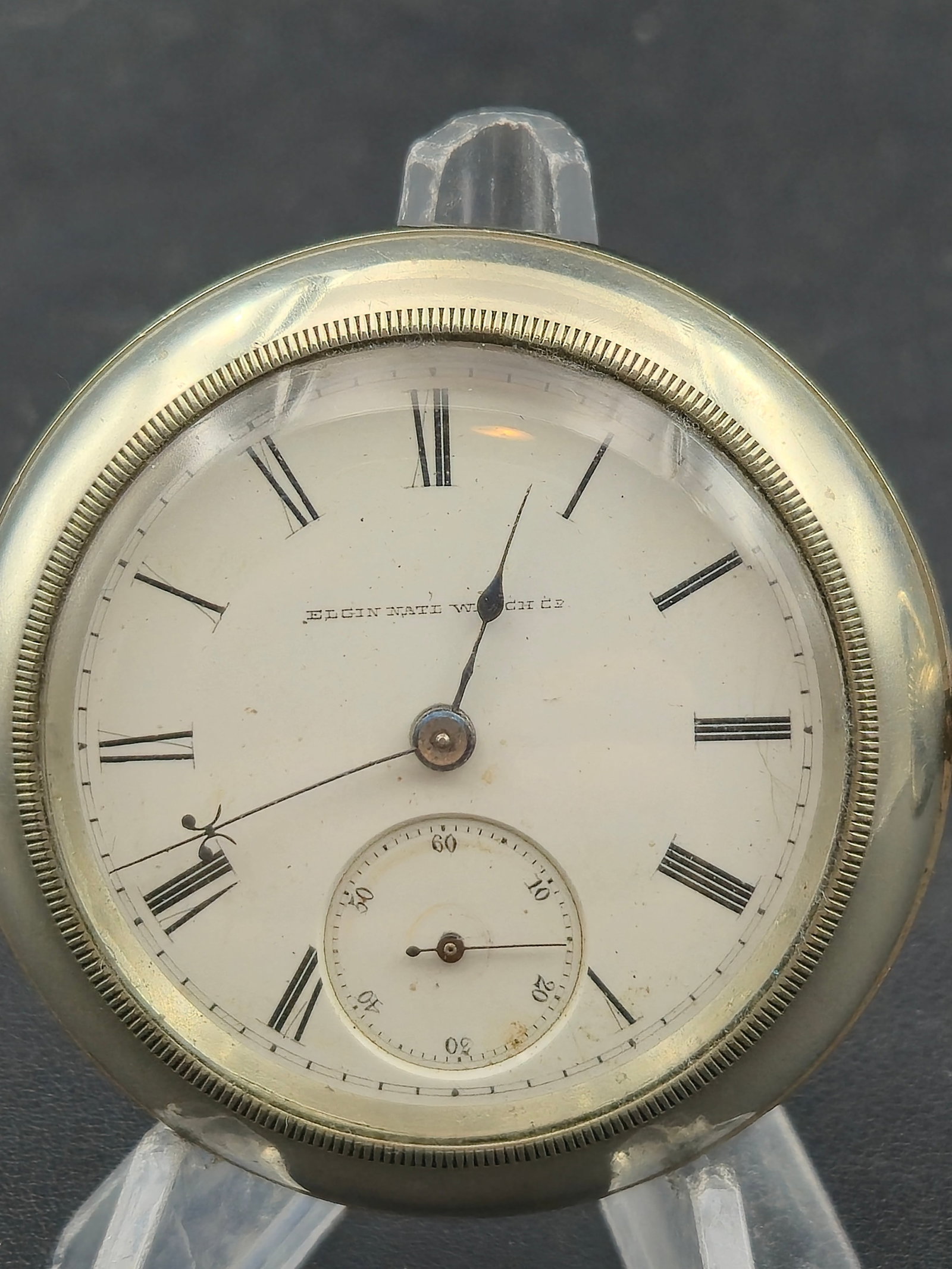 1881 Elgin G.M. Wheeler Model 2 18s 13J Pocket Watch Silverode Gold Stag Case Running (1 of 11)