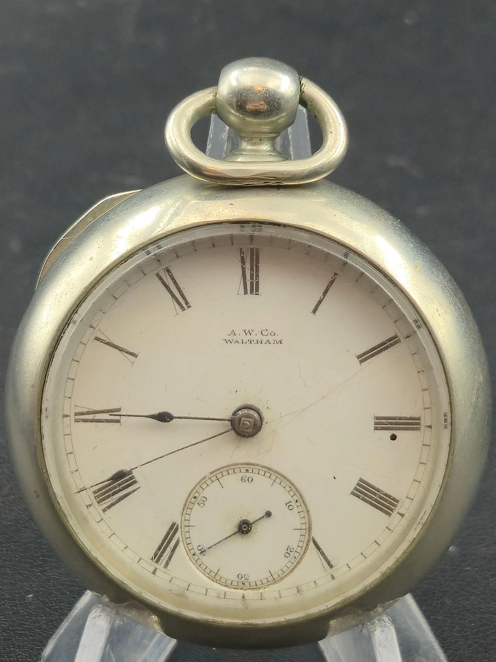 1882 Waltham P S Bartlett Model 1877 18s 11J Key Wind Pocket Watch Serial 1811414 Fahys Ore Silver (1 of 11)