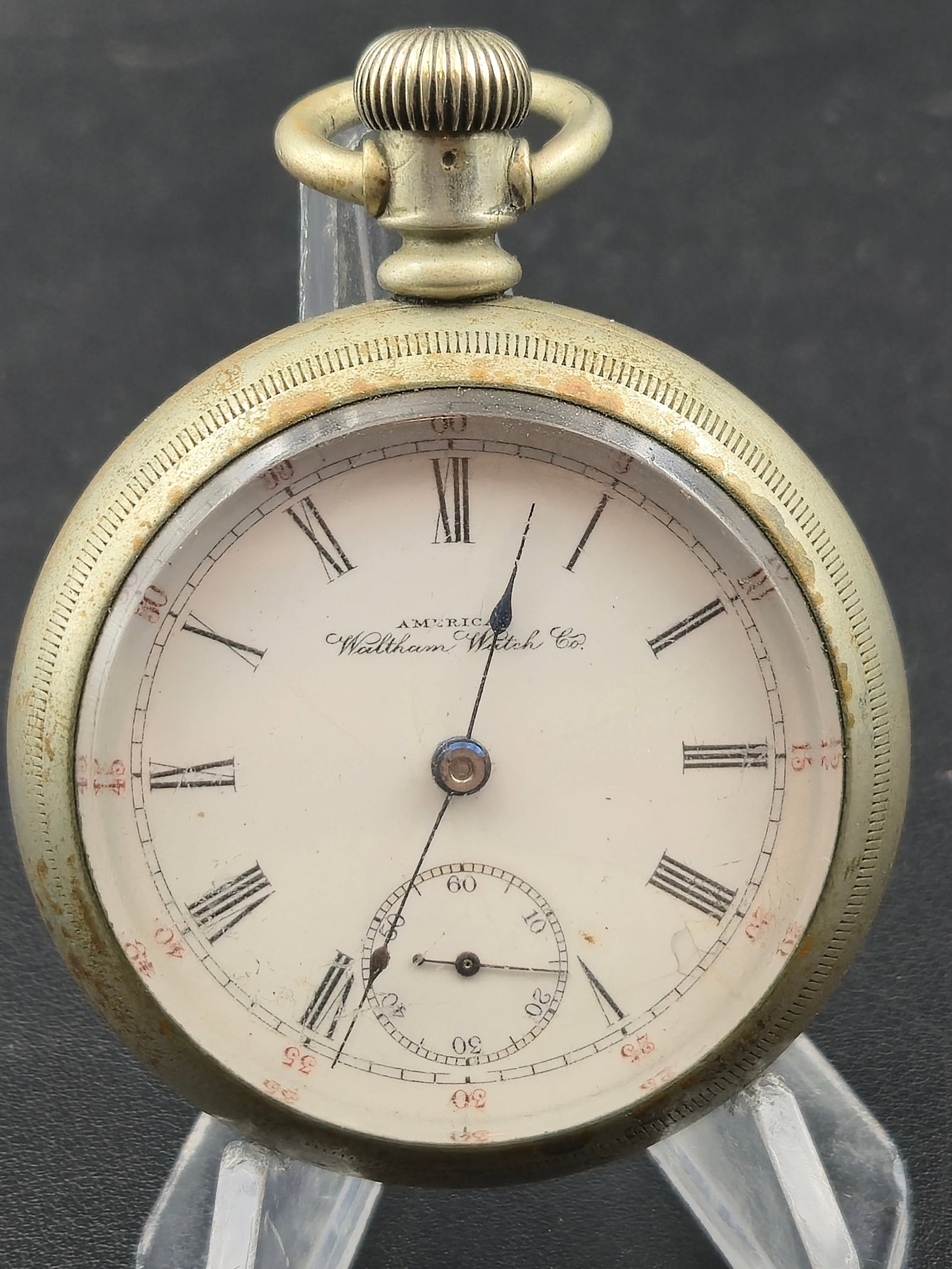 1896 Waltham Grade 18 Model 1883 18s 7J Pocket Watch Fahys Oresilver No 1 Case Roman Dial Running (1 of 6)