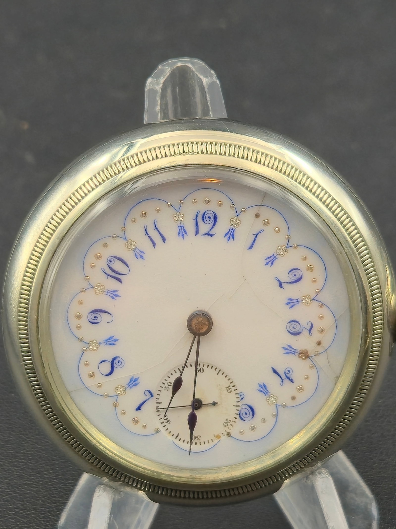 1885 Waltham WWCo Model 1877 18s 15J Sidewinder Fancy Dial Silverode Case Running (1 of 8)
