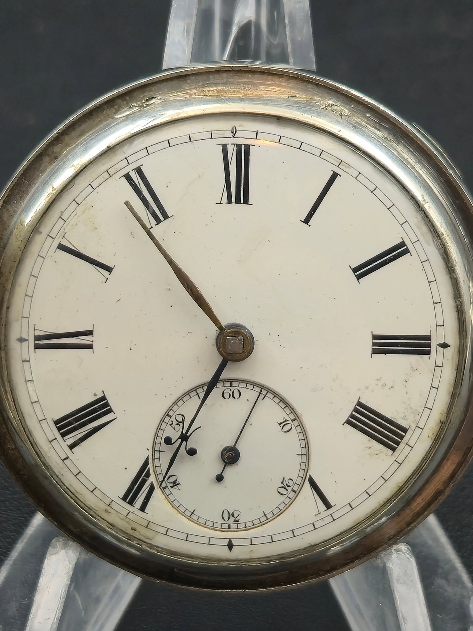 James Ramsay Dundee Pocket Watch c1870s Silver 52mm Key Wind Chain Fusee Running (1 of 13)