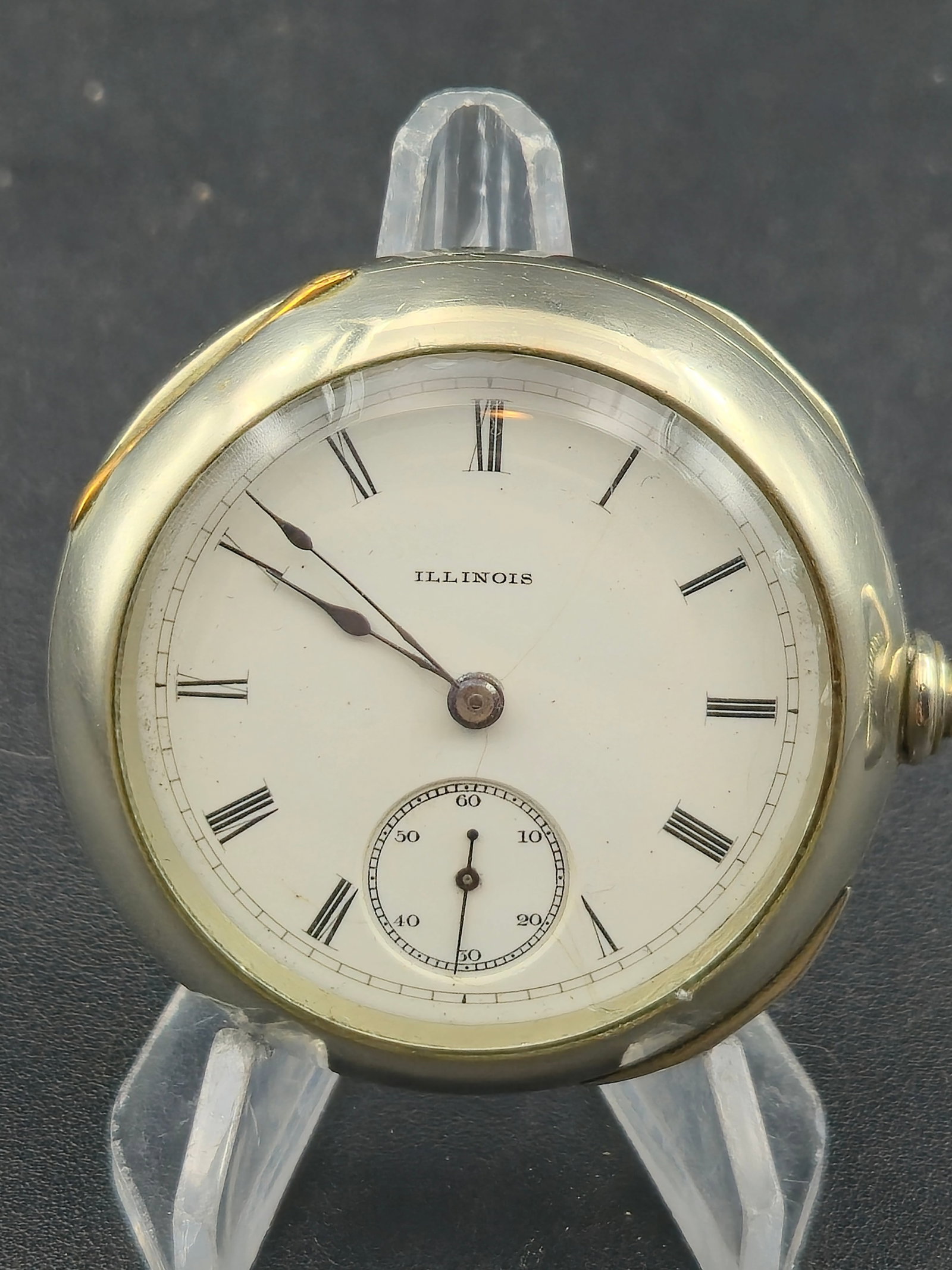 Illinois Allegheny Grade 101 Pocket Watch 1880 Sidewinder 18s 11j Silveroid Running (1 of 8)