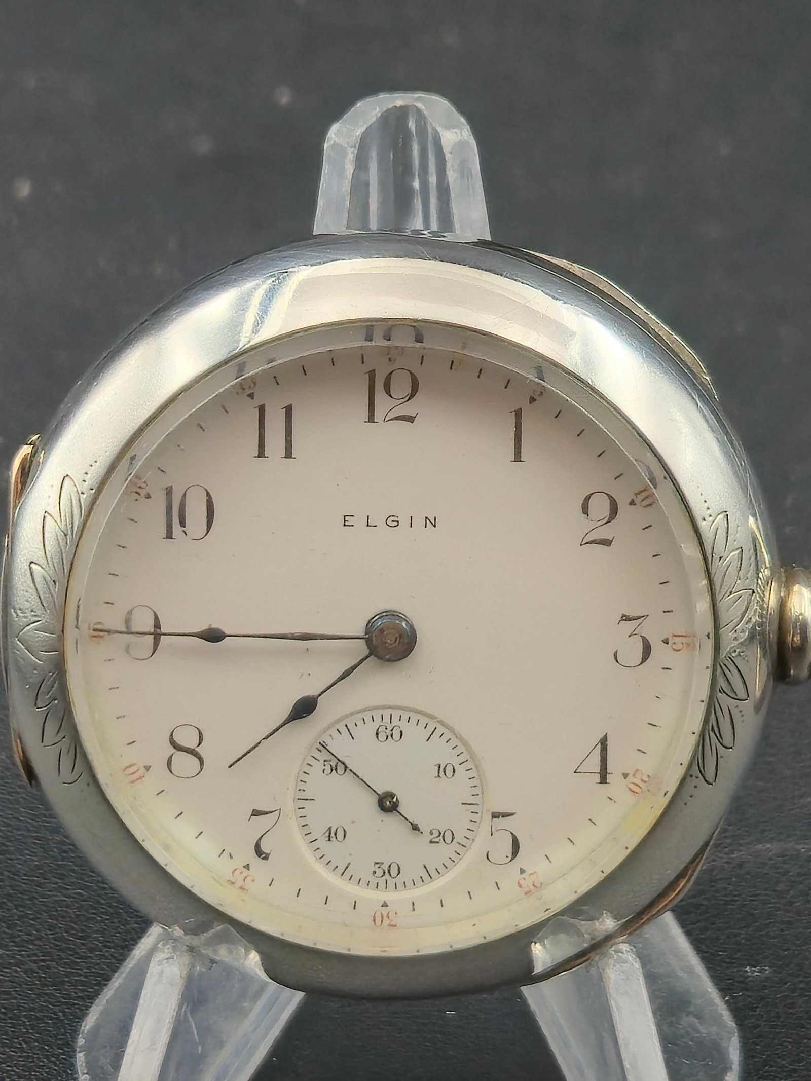 1907 Elgin Grade 316 18s Sidewinder Pocket Watch 3oz Dueber Coin Case 15J Running (1 of 10)