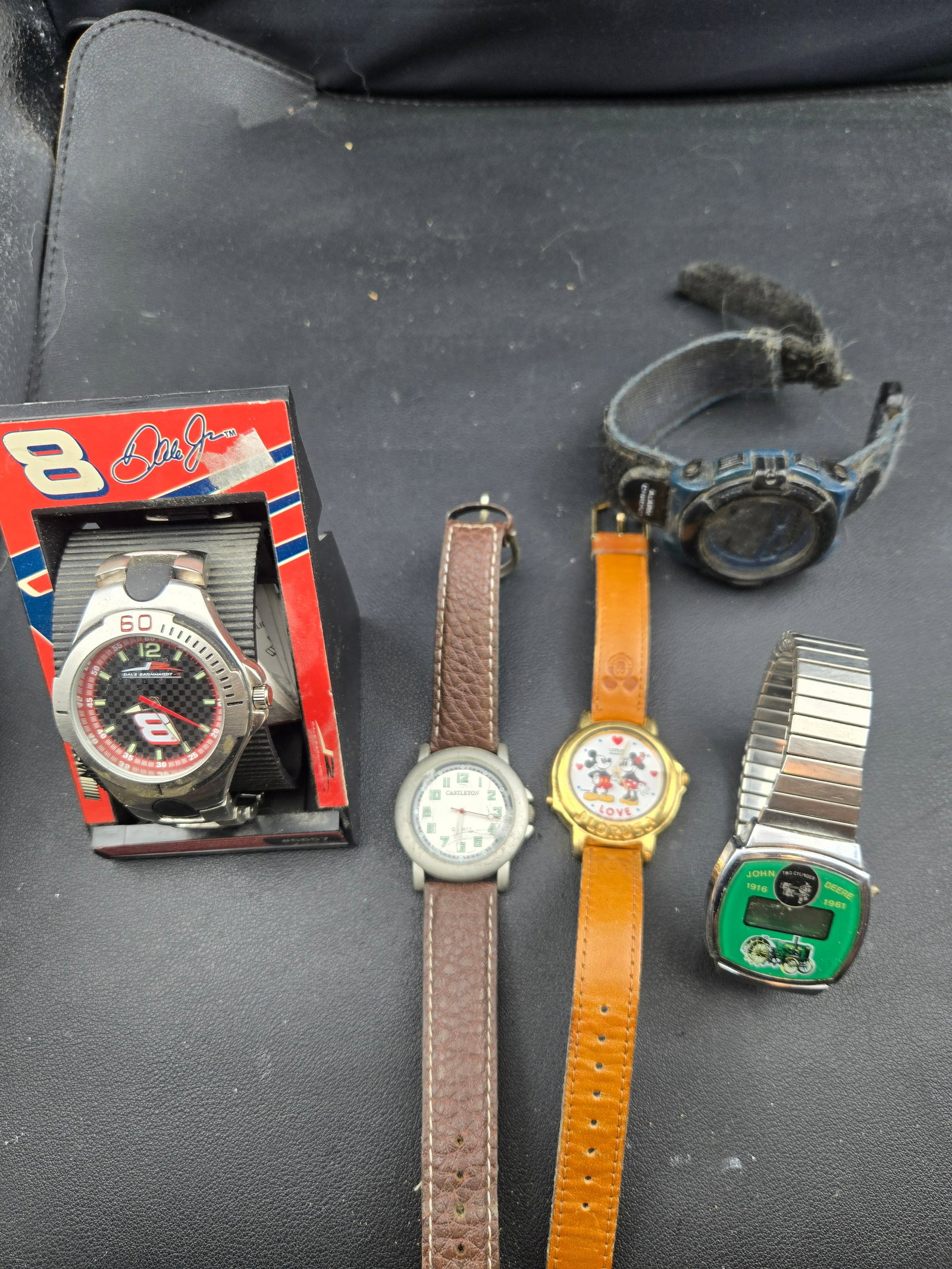 Vintage Watch Lot Dale Jr NASCAR Lorus Mickey John Deere Digital Castleton (1 of 7)