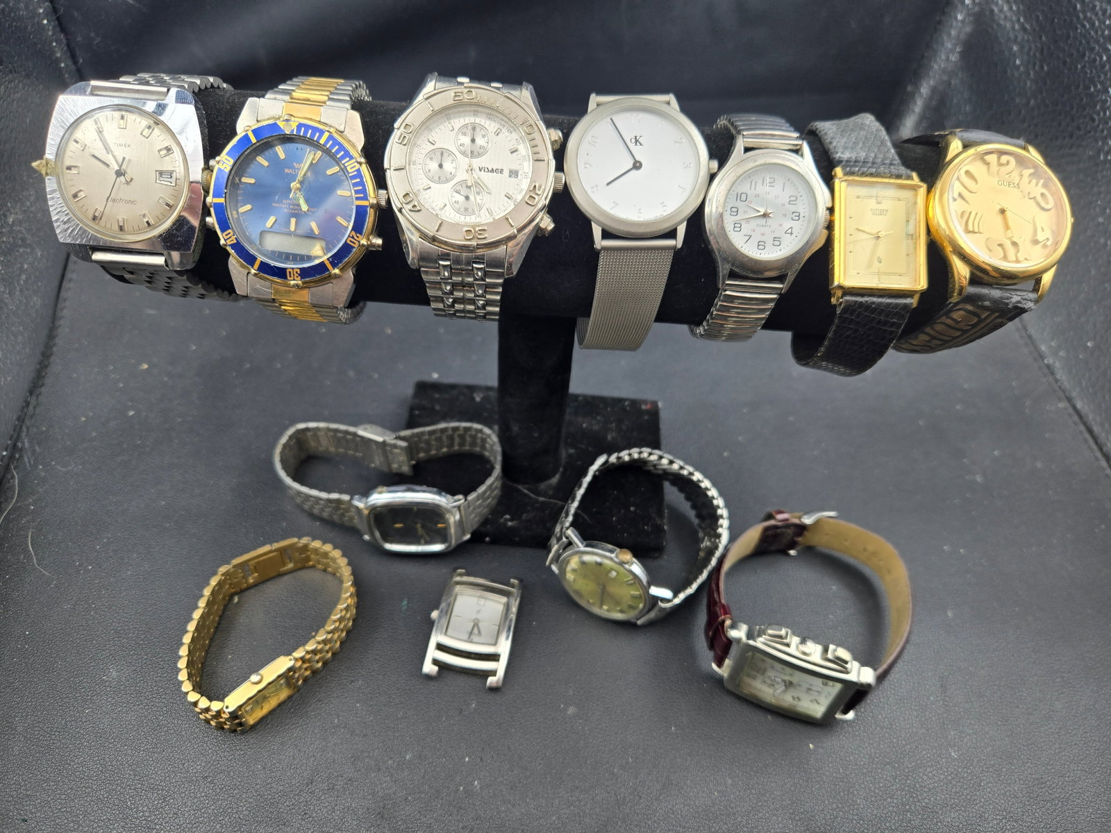 Mixed Watch Lot Timex Electronic Waltham CK Citizen Guess Elgin Visage Group (1 of 10)
