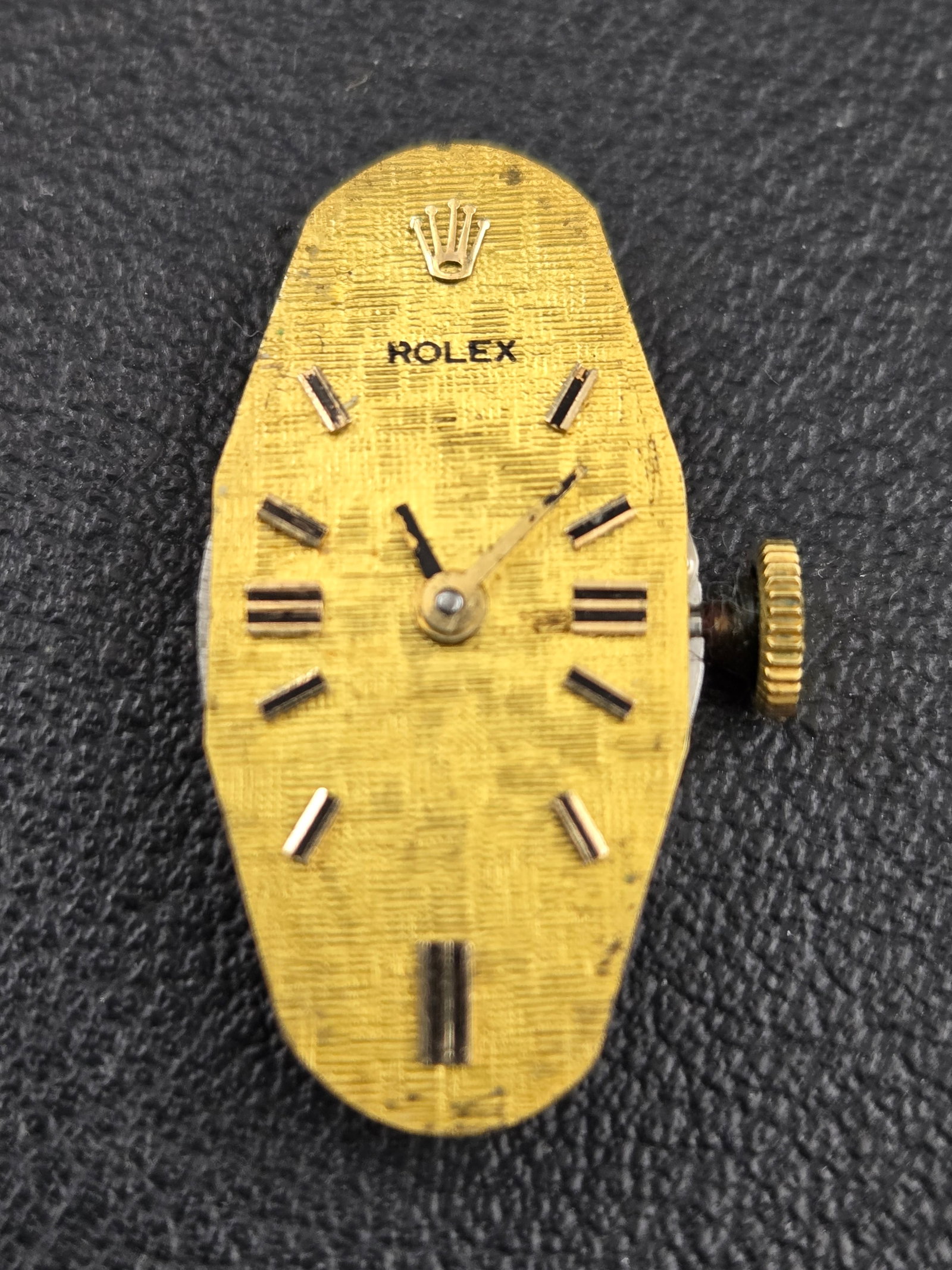 Vintage Rolex Ladies Watch Movement Dial Running Parts Swiss 23mm Crown Signed (1 of 5)