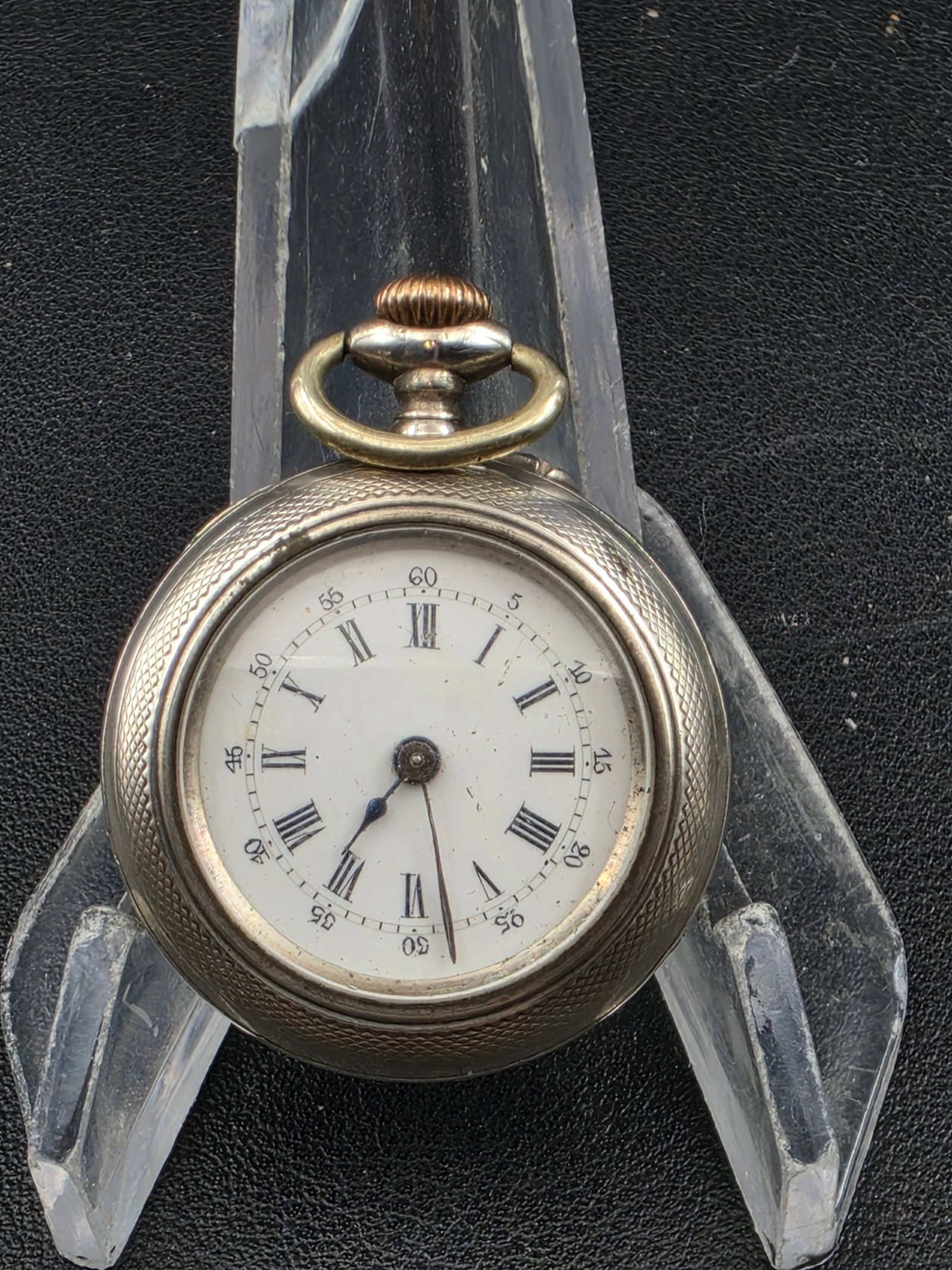 Antique Swiss Cylinder 10 Rubis Pocket Watch Ornate Engraved Case Untested: Antique Swiss cylinder escapement pocket watch marked “Cylindre 10 Rubis,” featuring an engraved case with decorative border and inner cuvette. The movement is visible and marked for a cylinde