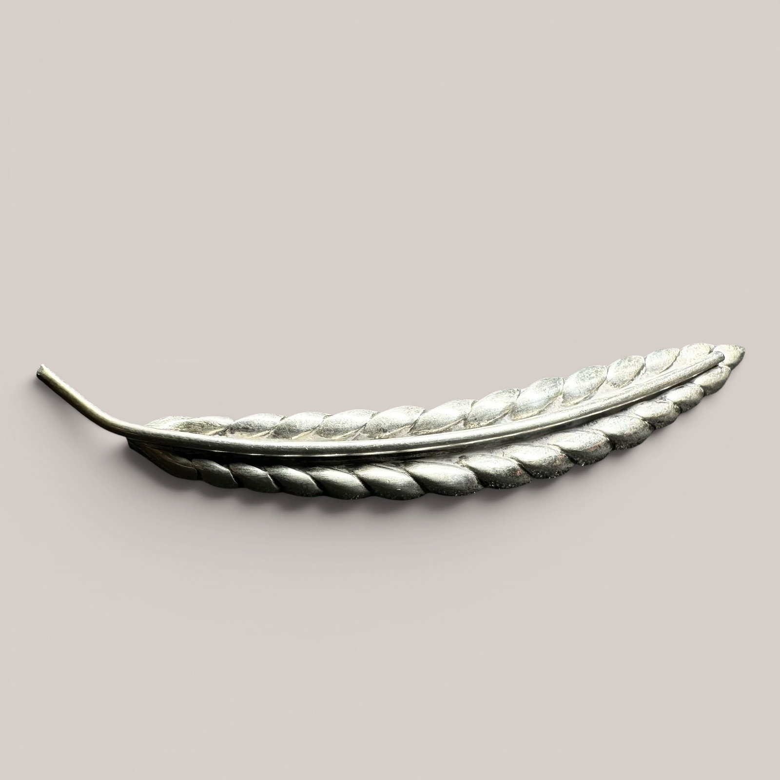 3g Beau Sterling Silver Feather Brooch (1 of 8)