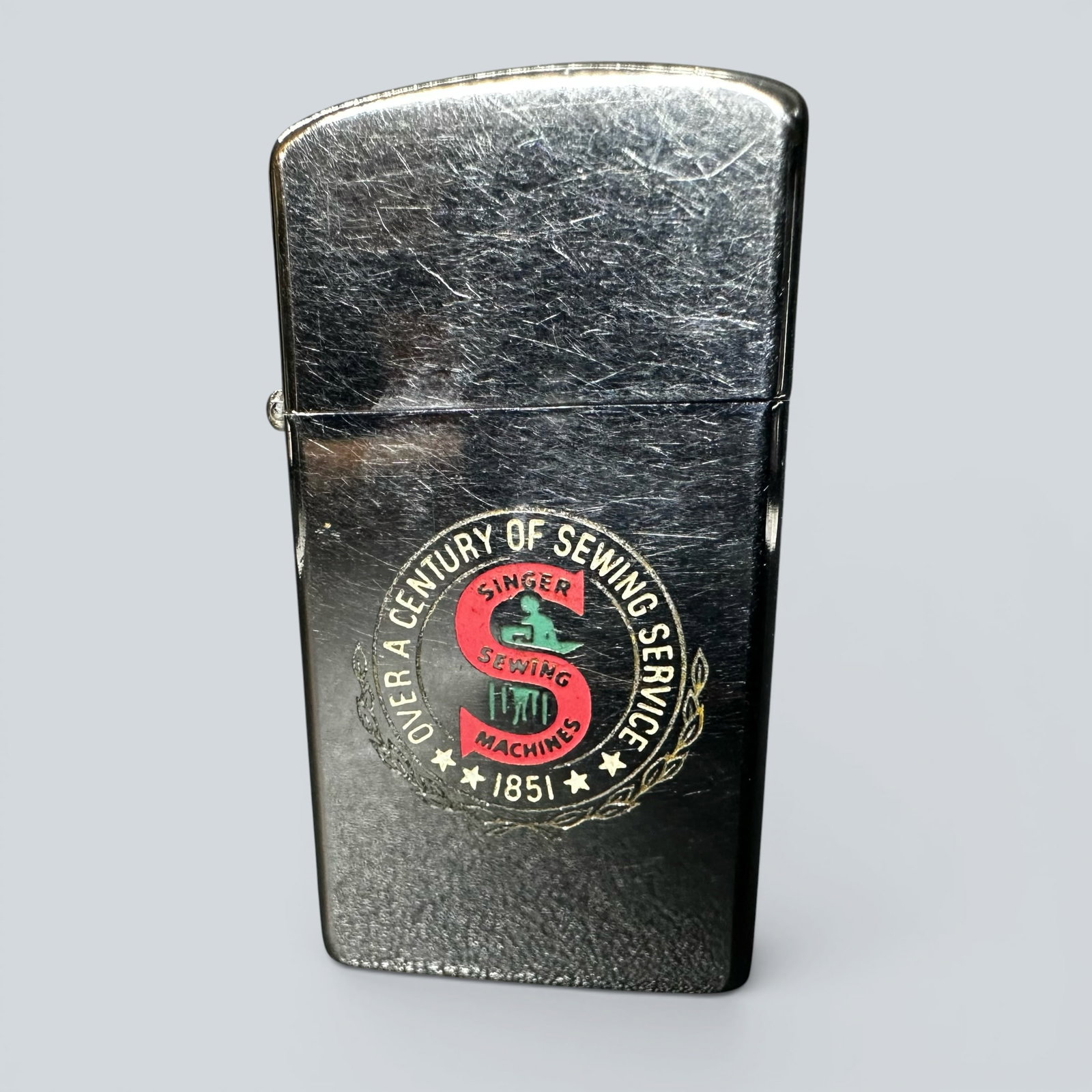 41g Zippo Singer Sewing Machines Logo Lighter (1 of 12)