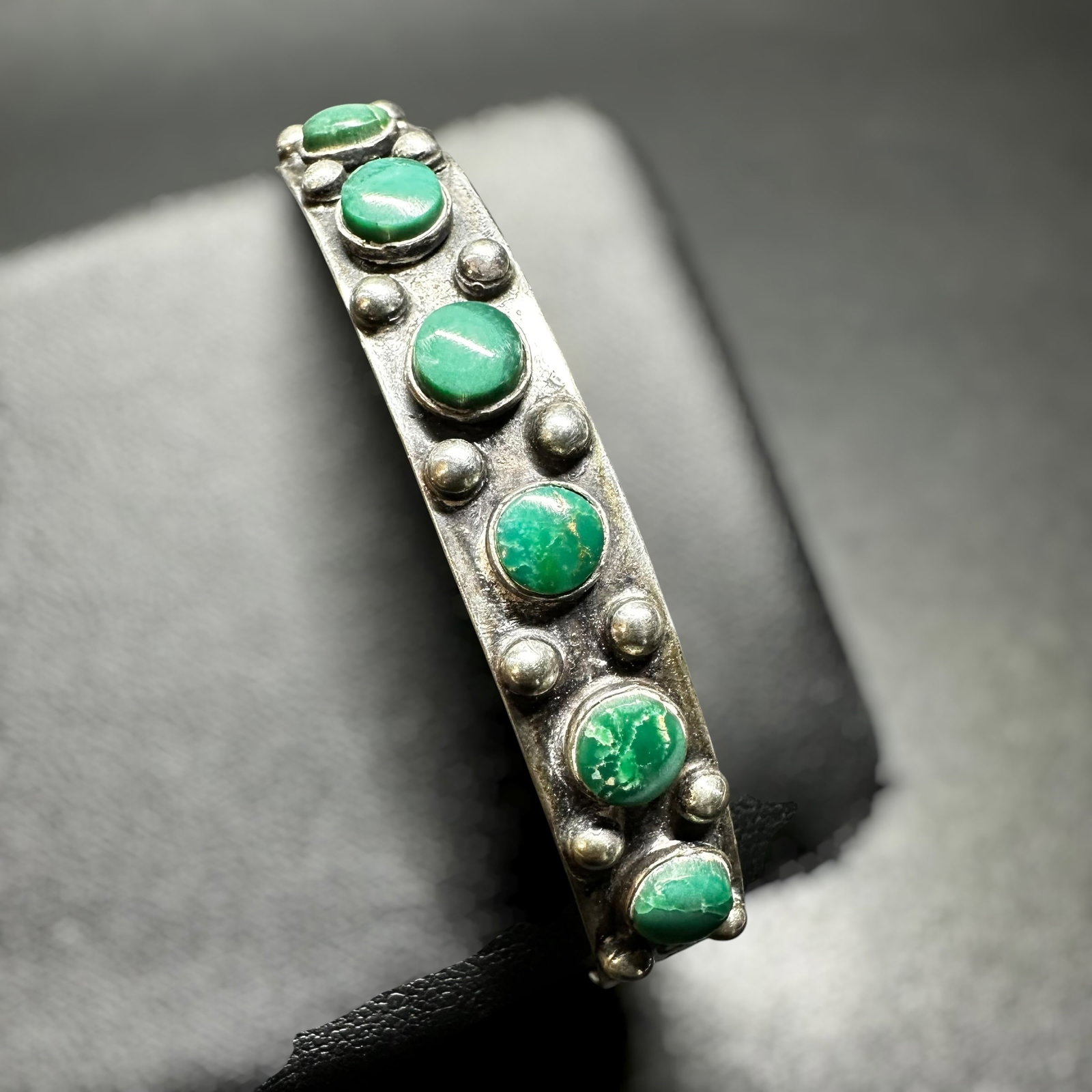 6.5”/15g Native American Sterling Silver Turquoise Cuff (1 of 11)