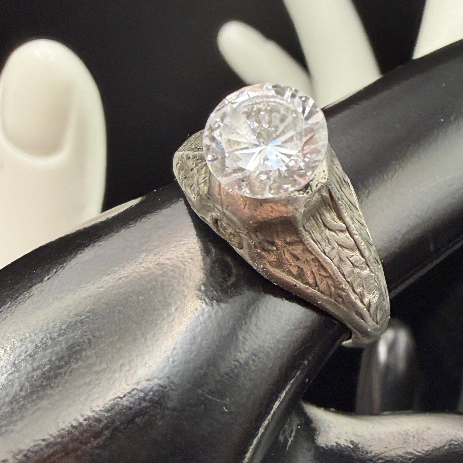 Antique Men’s Stanhope Nude Woman Model Viewer Ring Art Nouveau Risqué Sz 10 Peekaboo 1920s Shown: Maker: Unmarked, unknown. / Material: Base metal. / Stone: None. / Size: 10. / Condition: Hones use wear but ready to enjoy! / Sold as is. Measurements are approximate. Please see all photos as a part