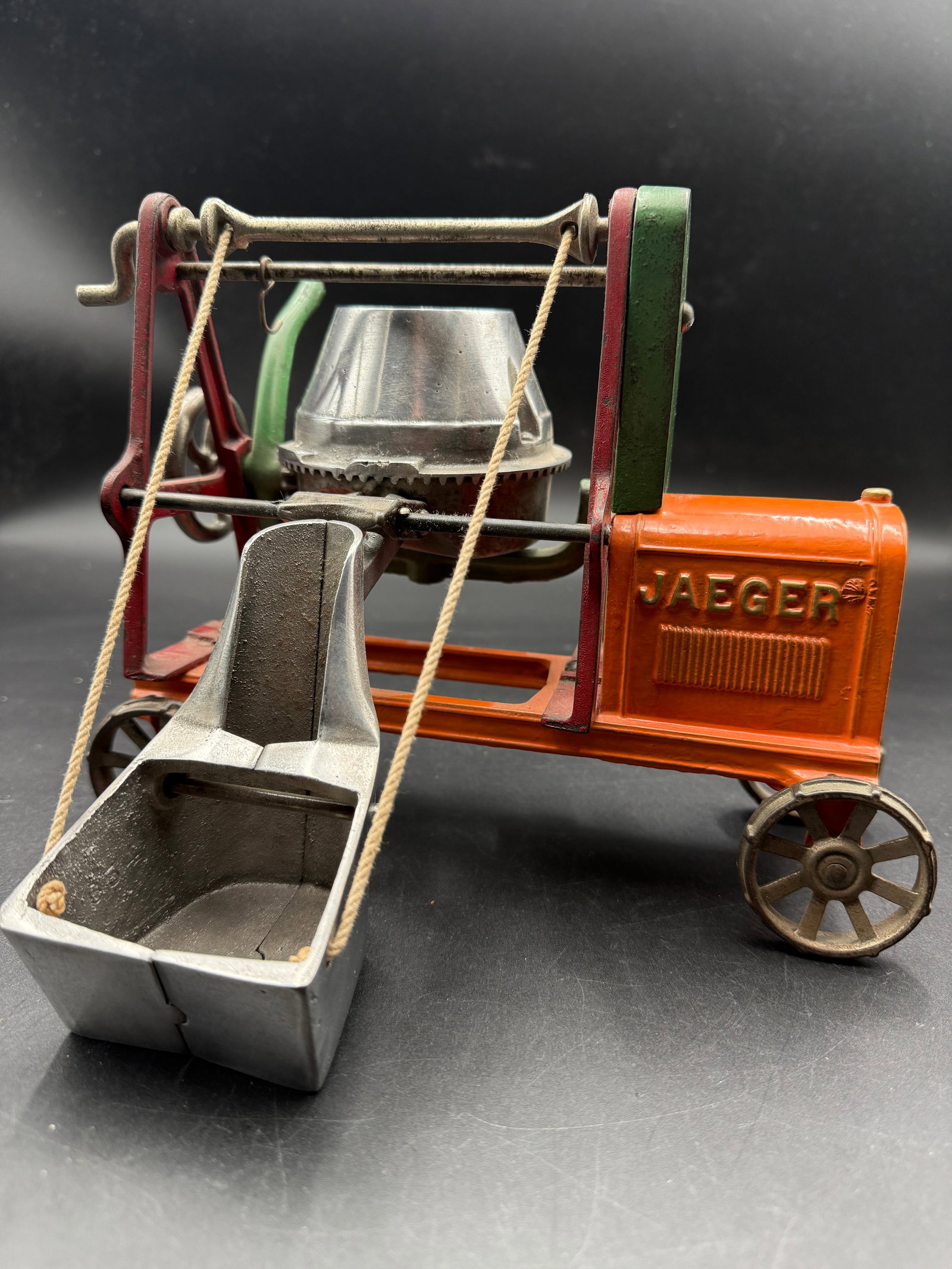 Vintage Kenton Jaeger Cast Iron Cement Mixing Machine (1 of 8)