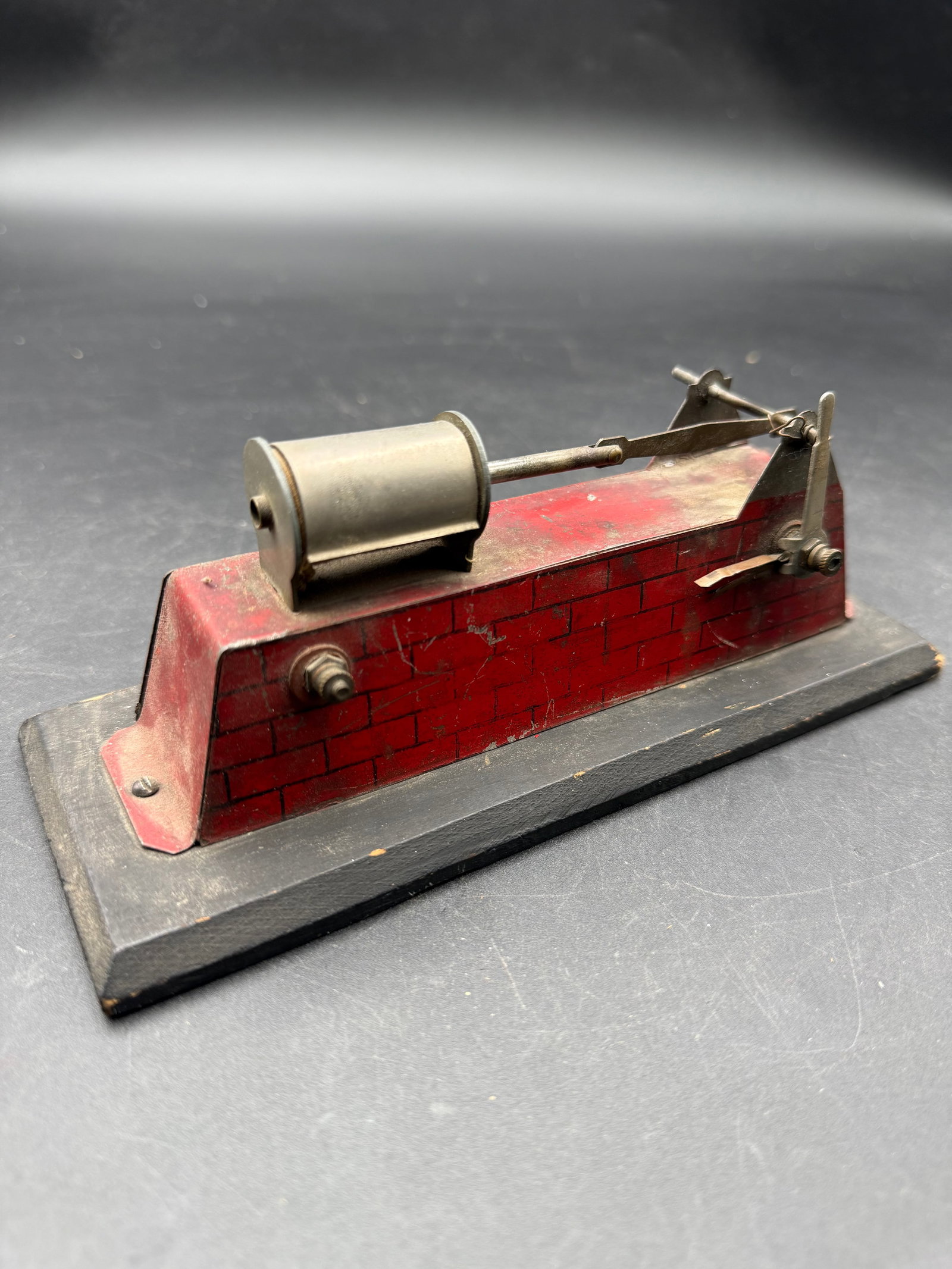 Antique Tin Steam Engine Model - 2